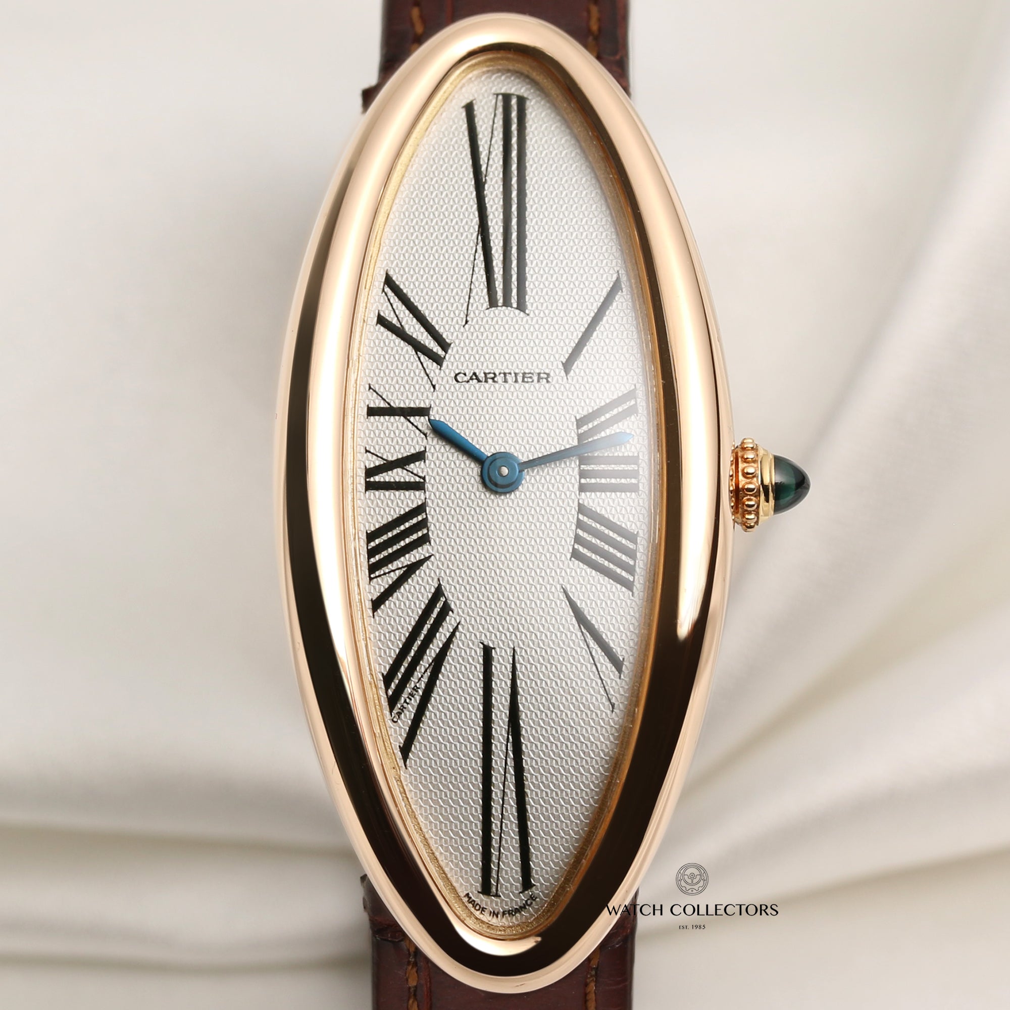 Cartier Baignoire Allongée 18K Rose Gold Second Hand Watch Collectors 2
