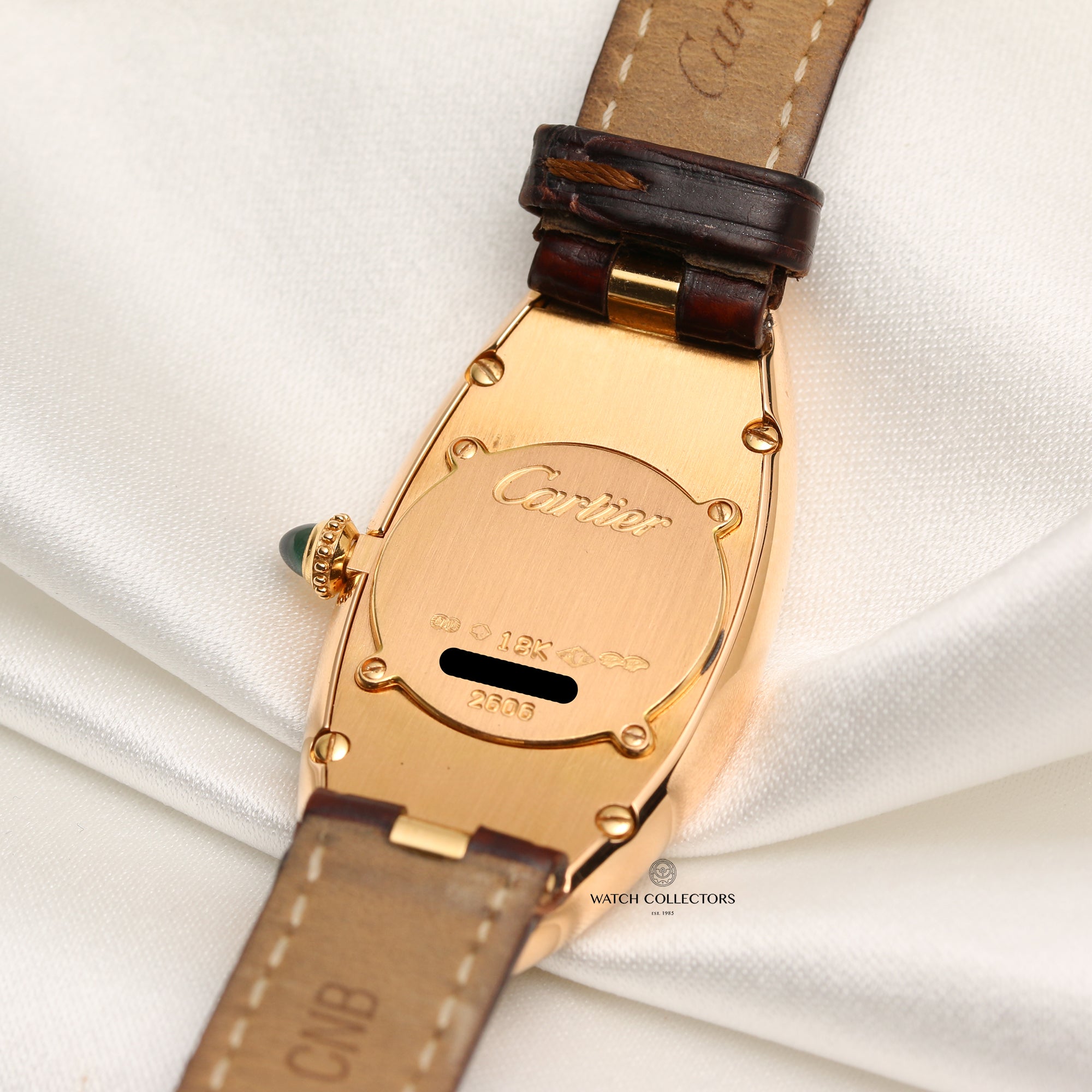 Cartier Baignoire Allongée 18K Rose Gold Second Hand Watch Collectors 7