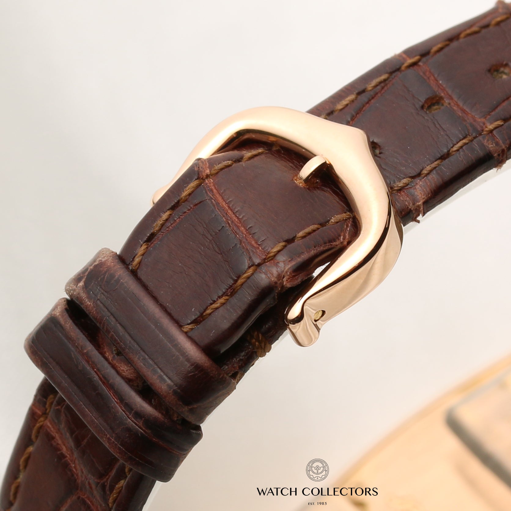 Cartier Baignoire Allongée 18K Rose Gold Second Hand Watch Collectors 8