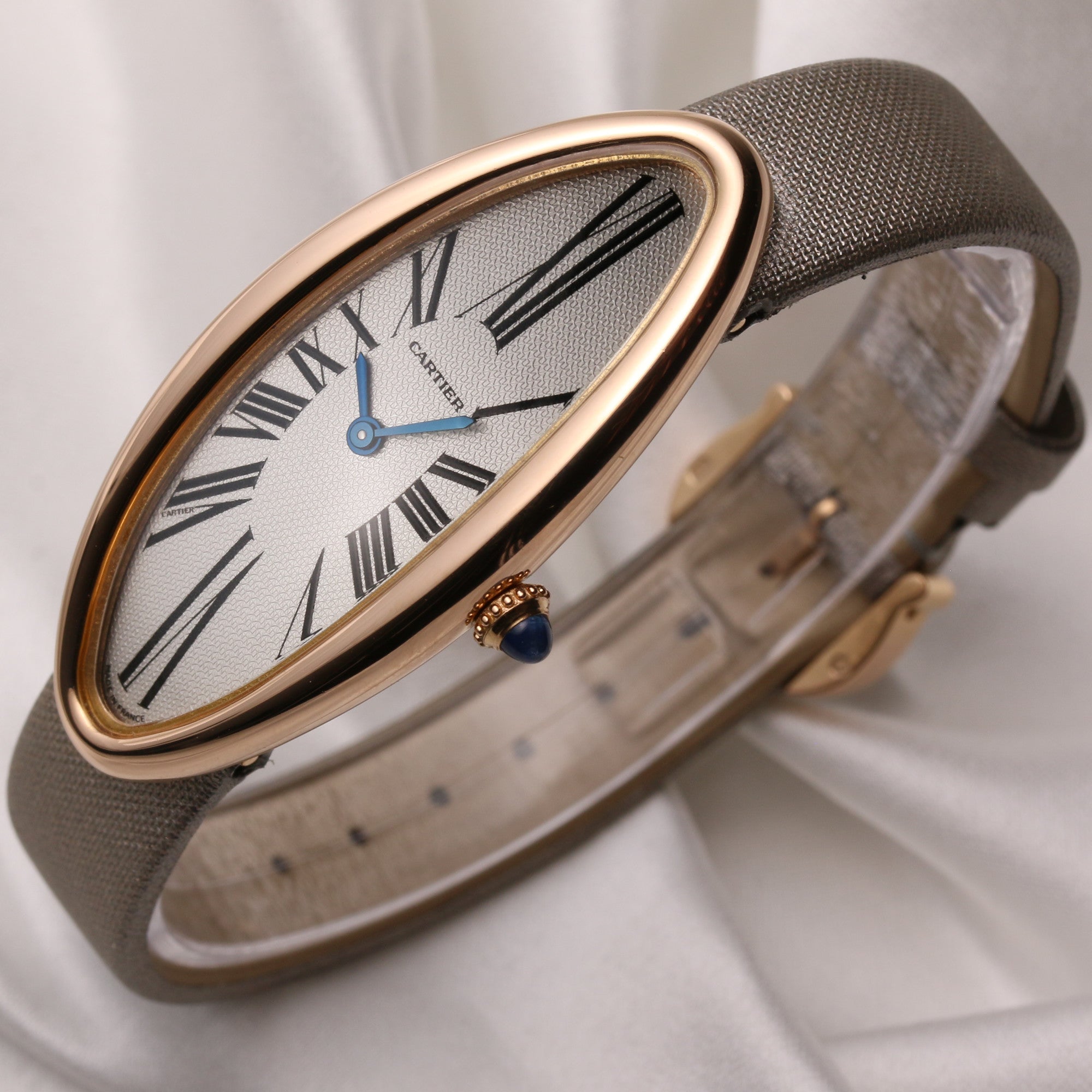 Cartier Baignoire Allongee 18K Rose Gold Second Hand Watch Collectors 3