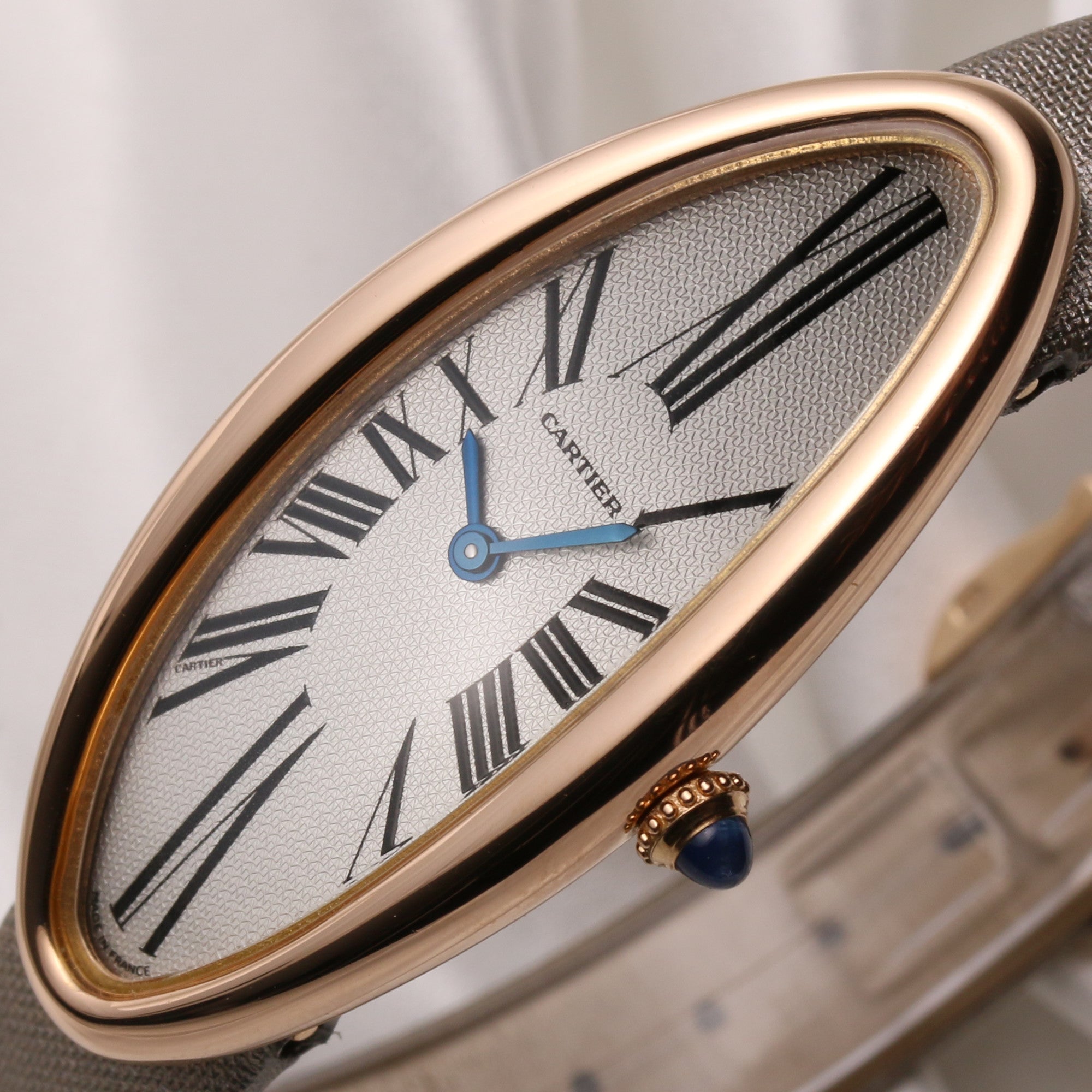 Cartier Baignoire Allongee 18K Rose Gold Second Hand Watch Collectors 4