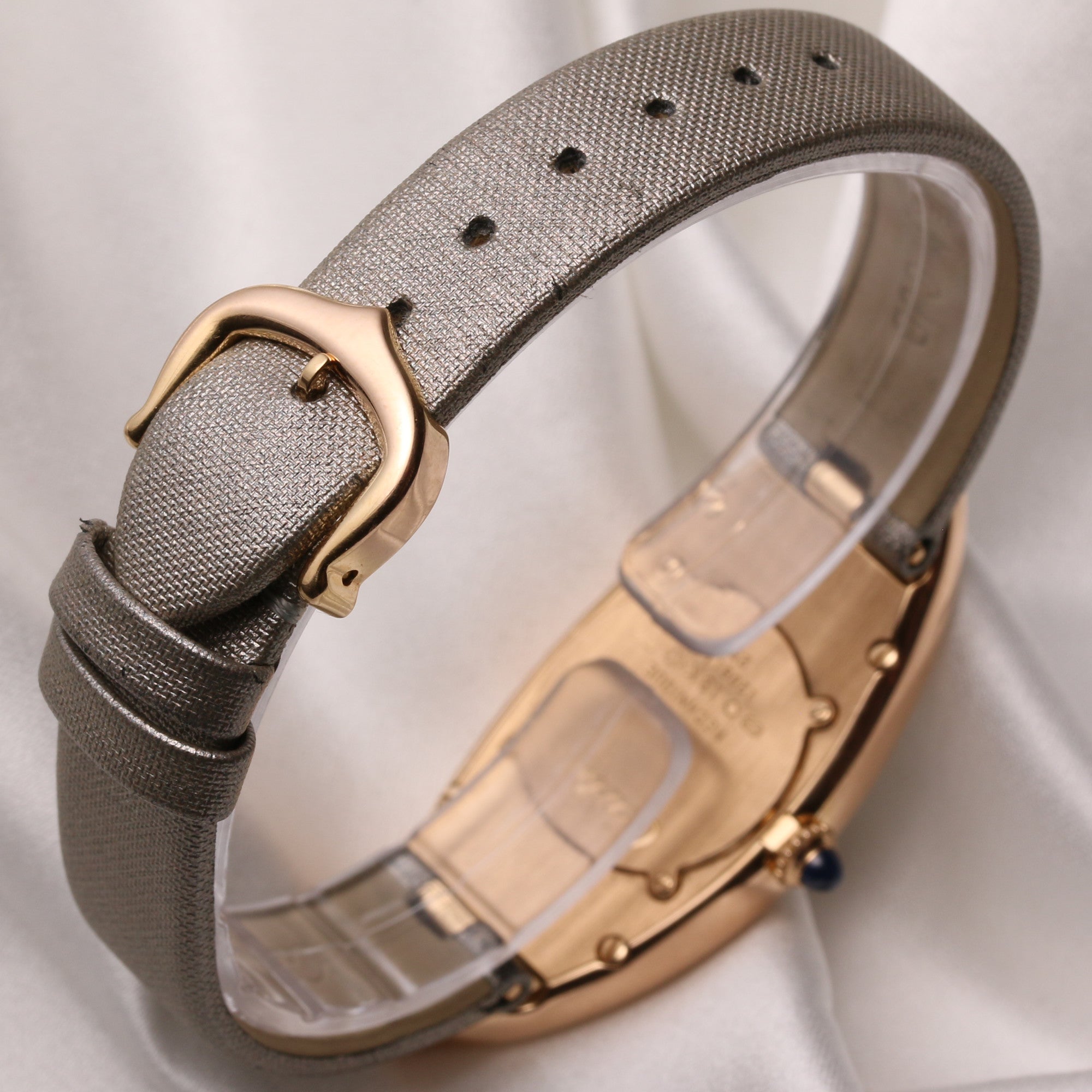 Cartier Baignoire Allongee 18K Rose Gold Second Hand Watch Collectors 5