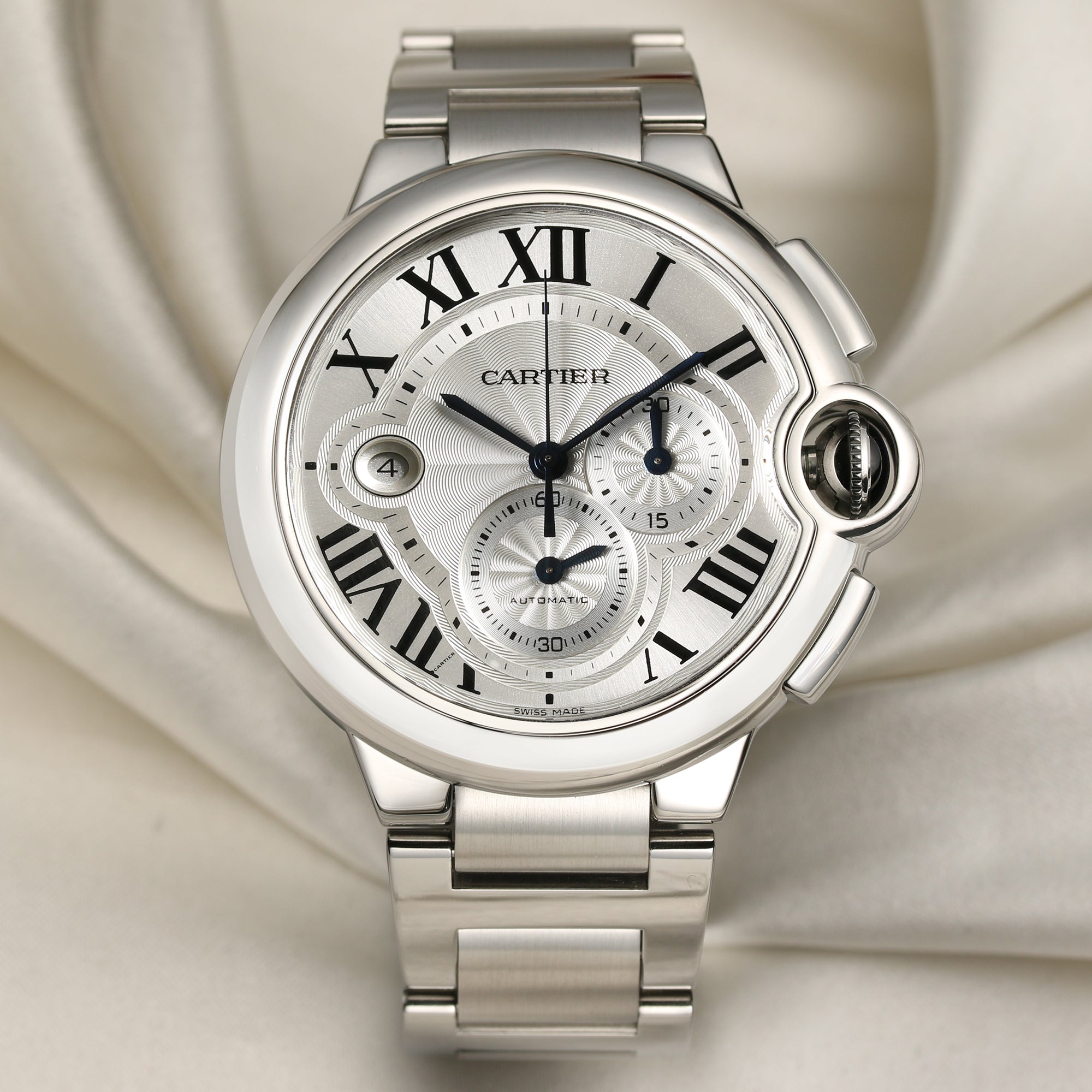 Cartier Ballon Bleu Stainless Steel Second Hand Watch Collectors 1