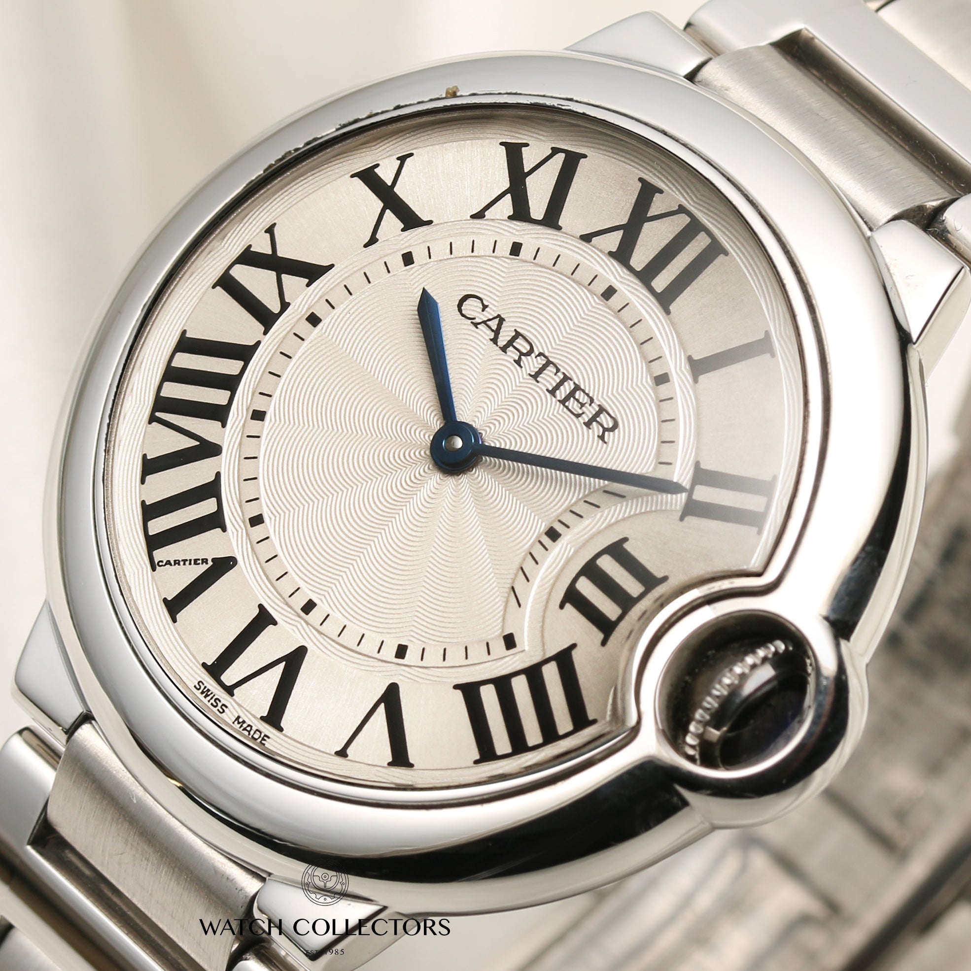 Cartier Ballon Bleu Stainless Steel Second Hand Watch Collectors 4