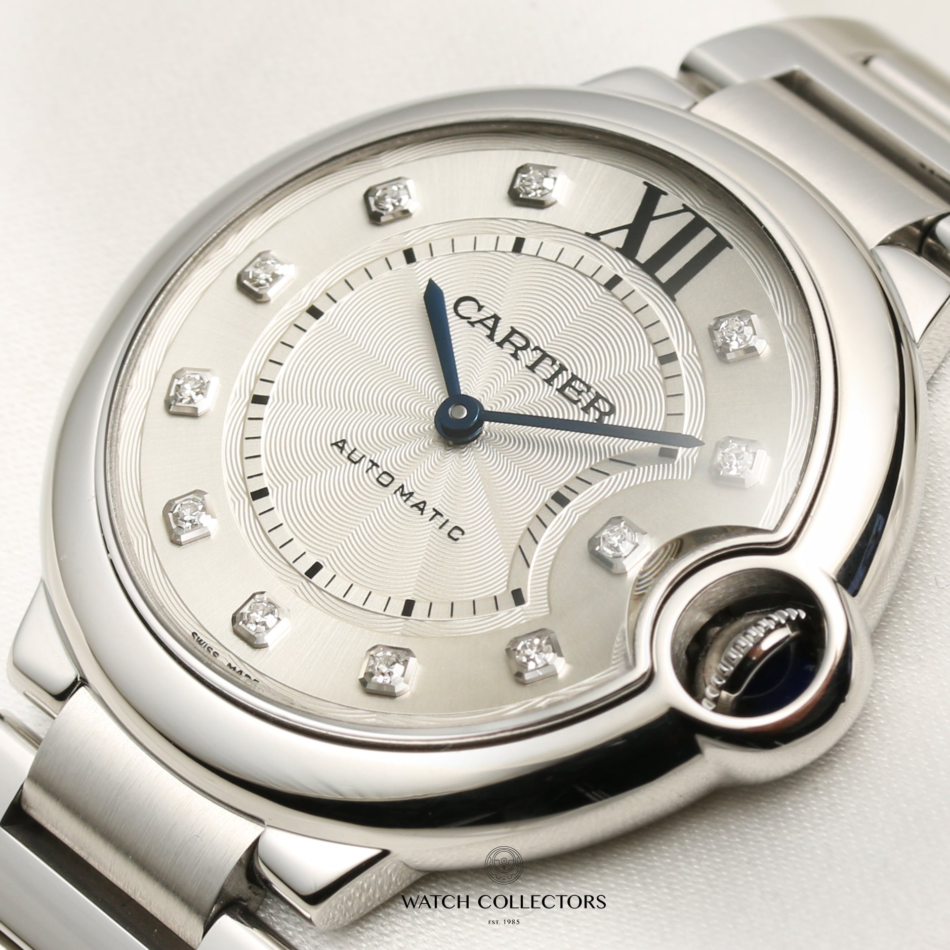 Cartier Ballon Bleu Stainless Steel Second Hand Watch Collectors 4