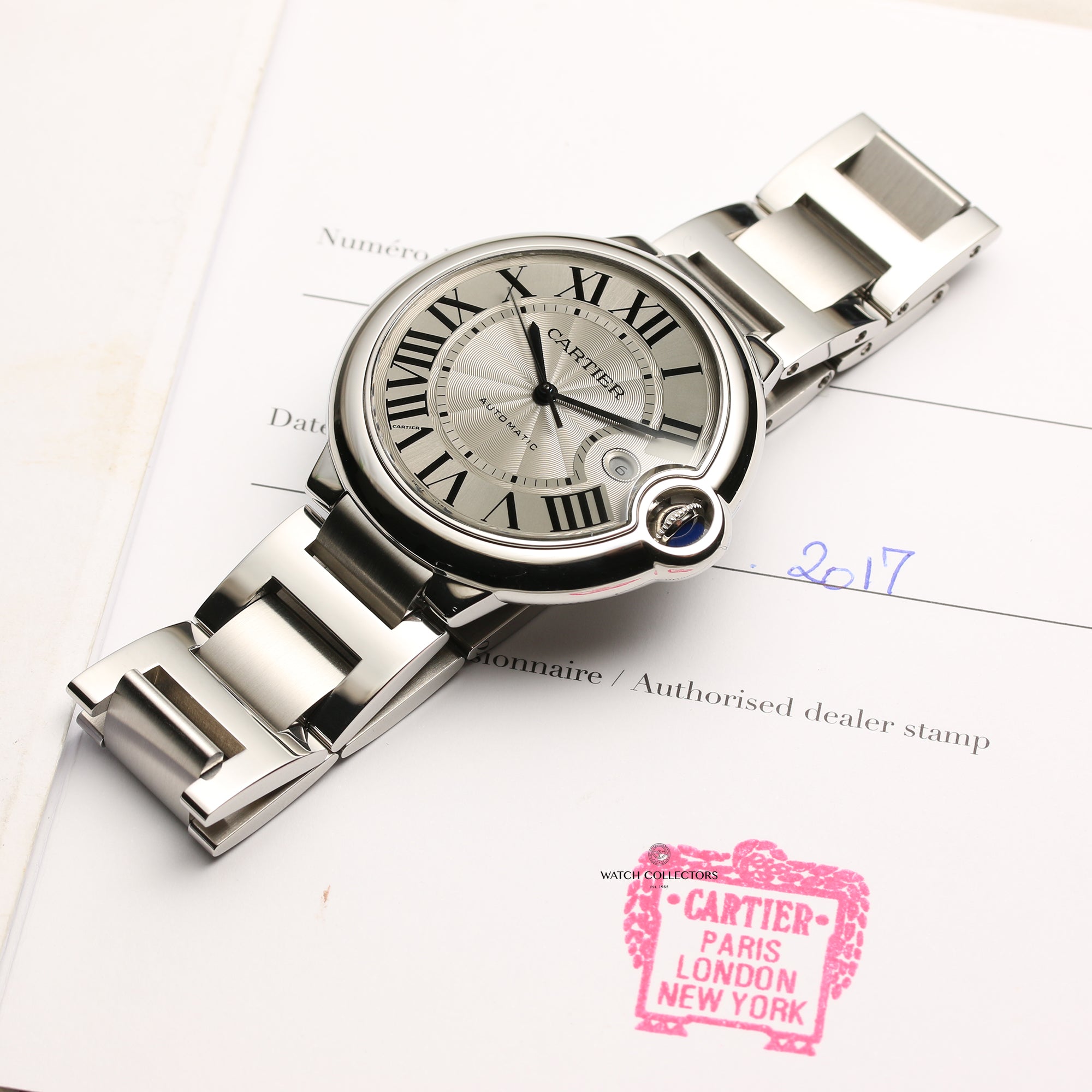 Cartier Ballon Bleu Stainless Steel XL Second Hand Watch Collectors 9