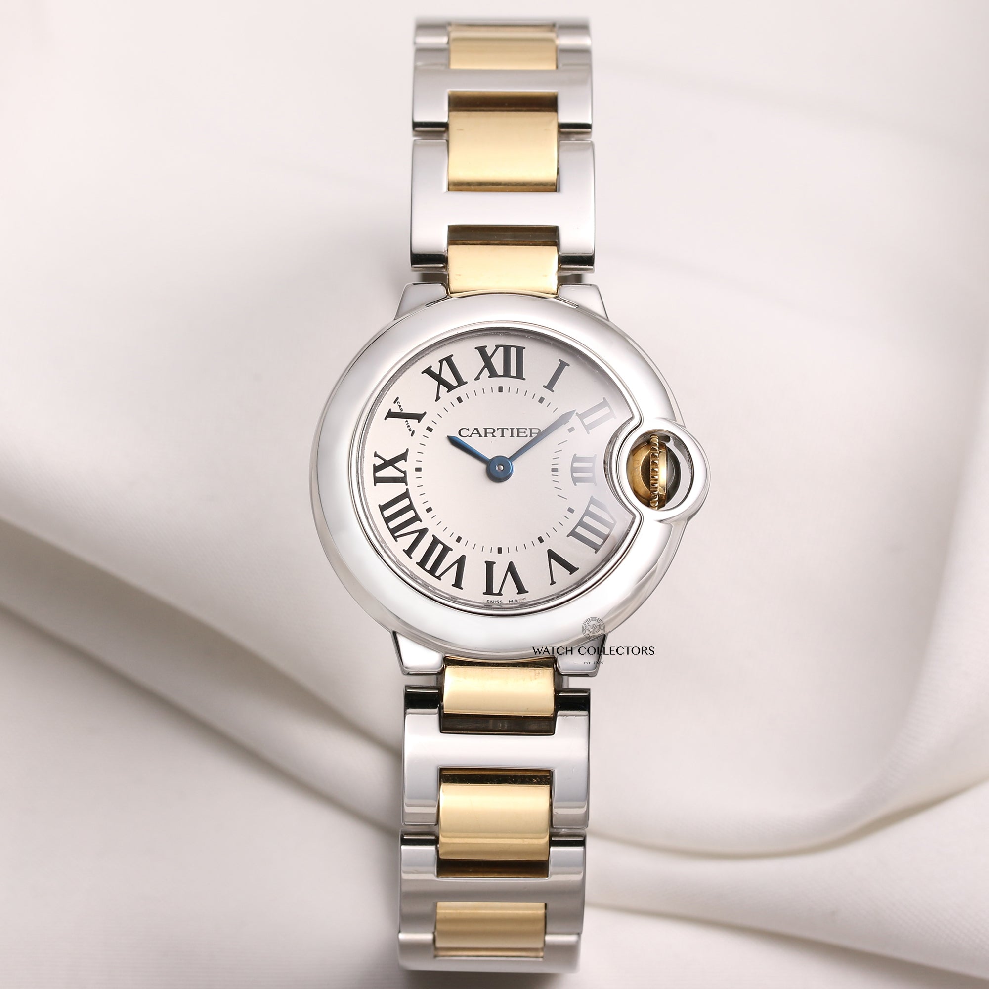Cartier Ballon Bleu 3009 Stainless Steel 18K Yellow Gold