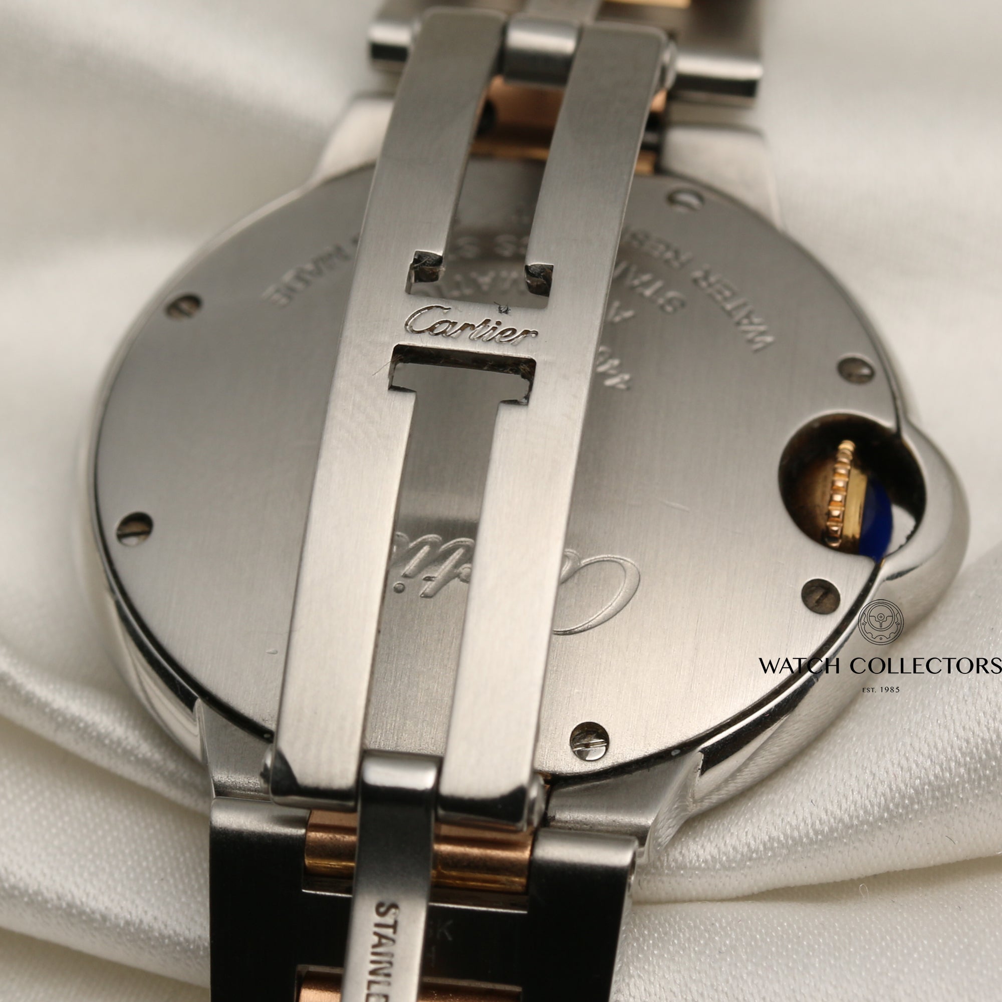 Cartier Ballon Bleu Steel & Rose Gold Second Hand Watch Collectors 7