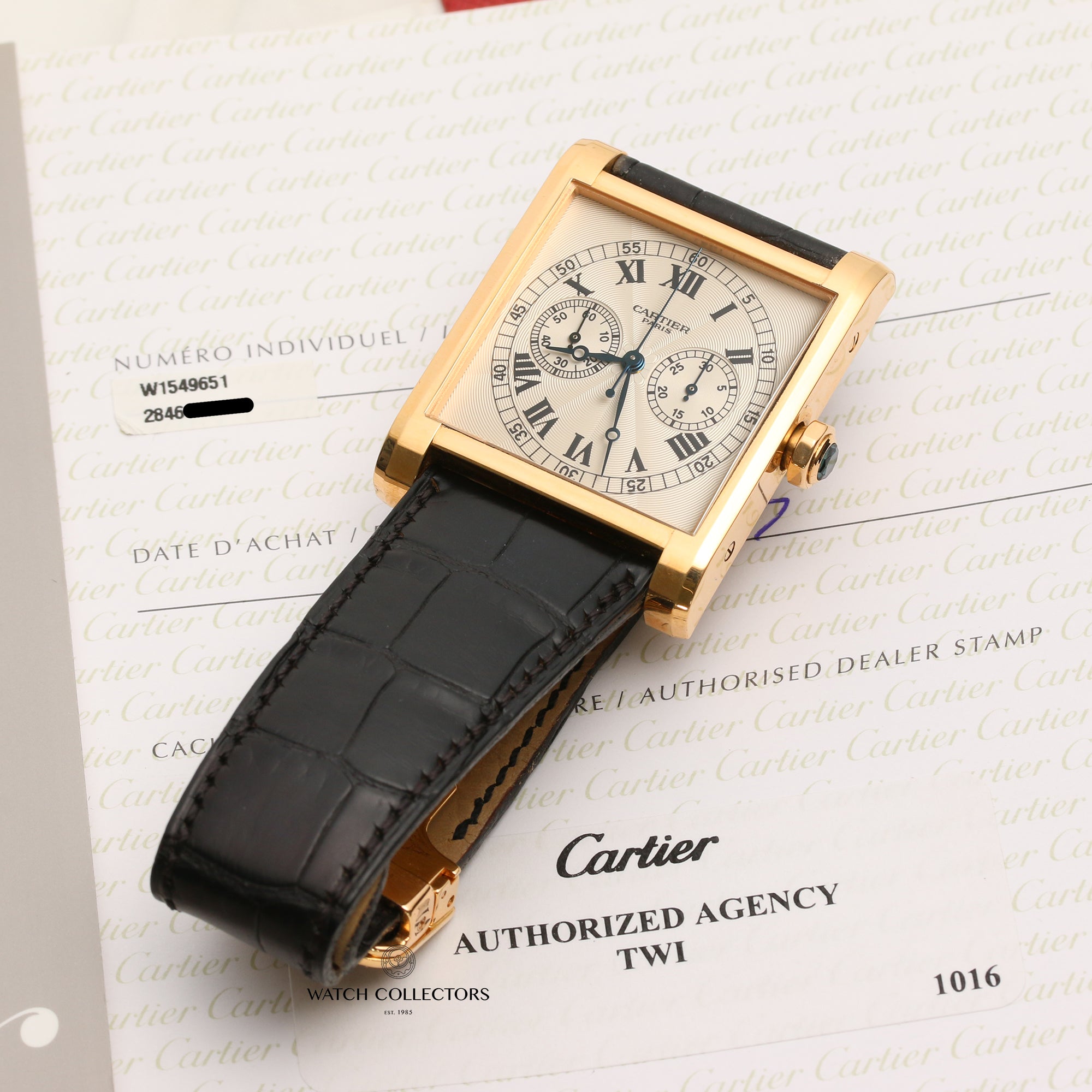 Cartier Collection Privee 18K Yellow Gold Second Hand Watch Collectors 10