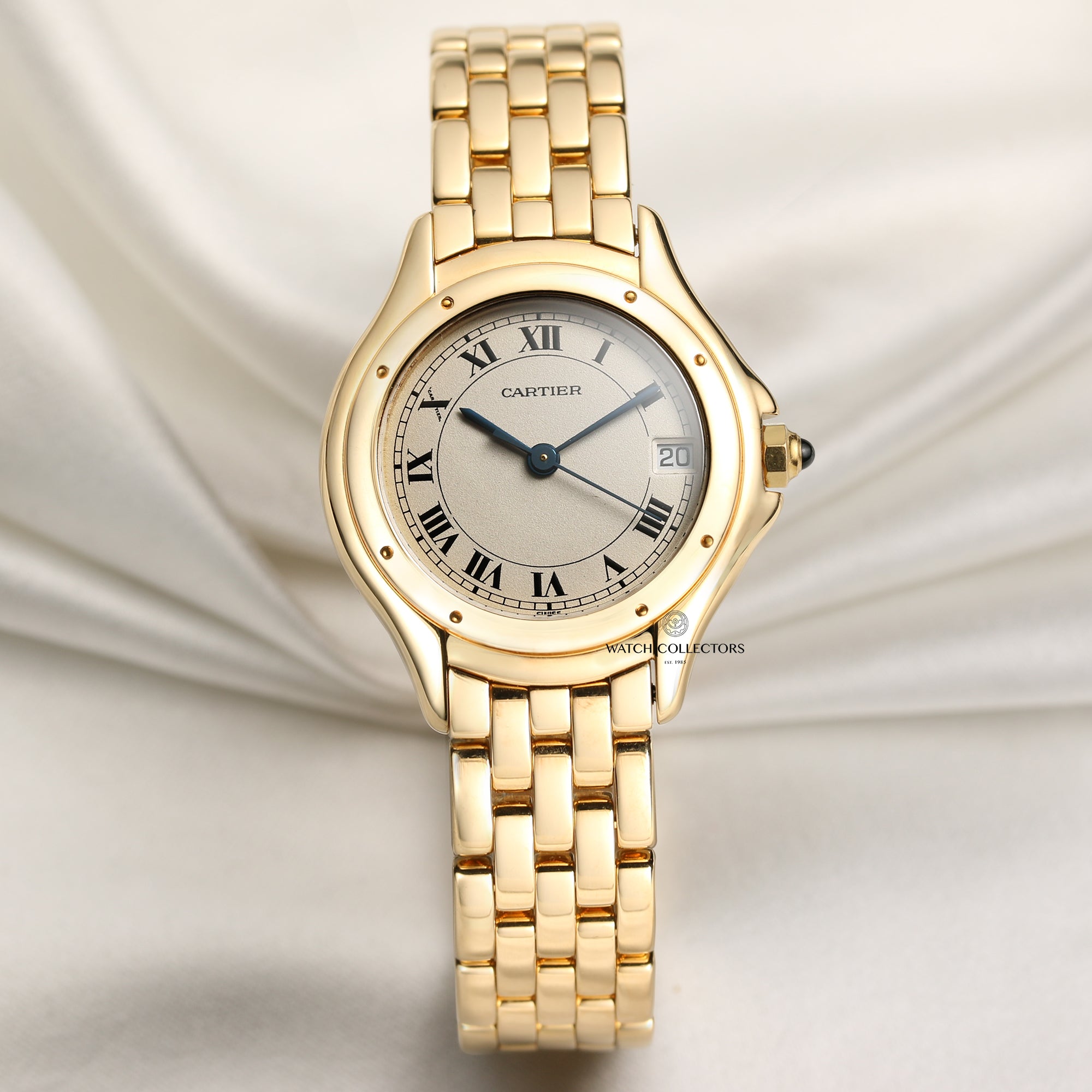Cartier Cougar 18K Yellow Gold Second Hand Watch Collectors 1