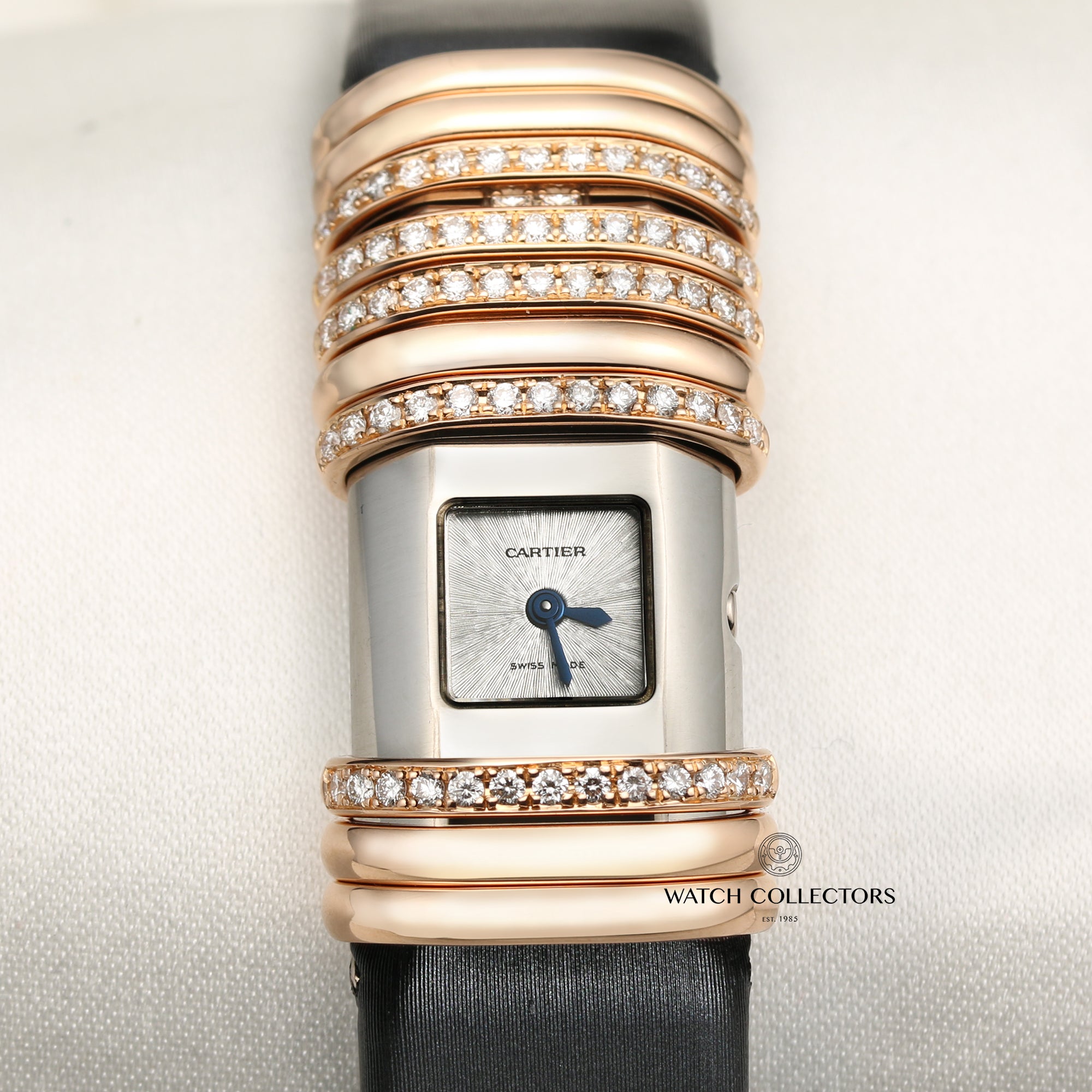 Cartier Declaration 18K Rose Gold Diamond Second Hand Watch Collectors 2