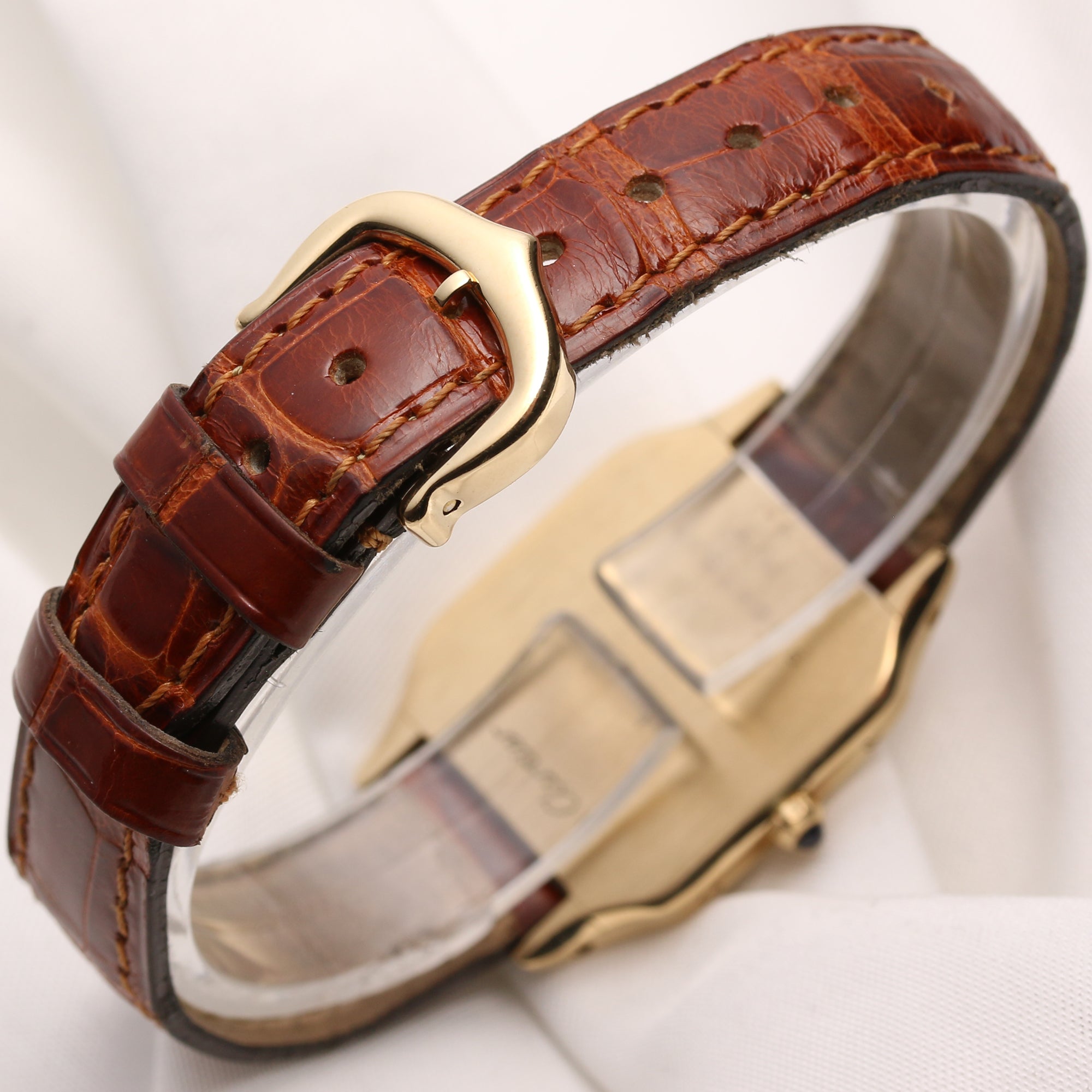 Cartier Lady Santos 18K Yellow Gold Second Hand Watch Collectors 5