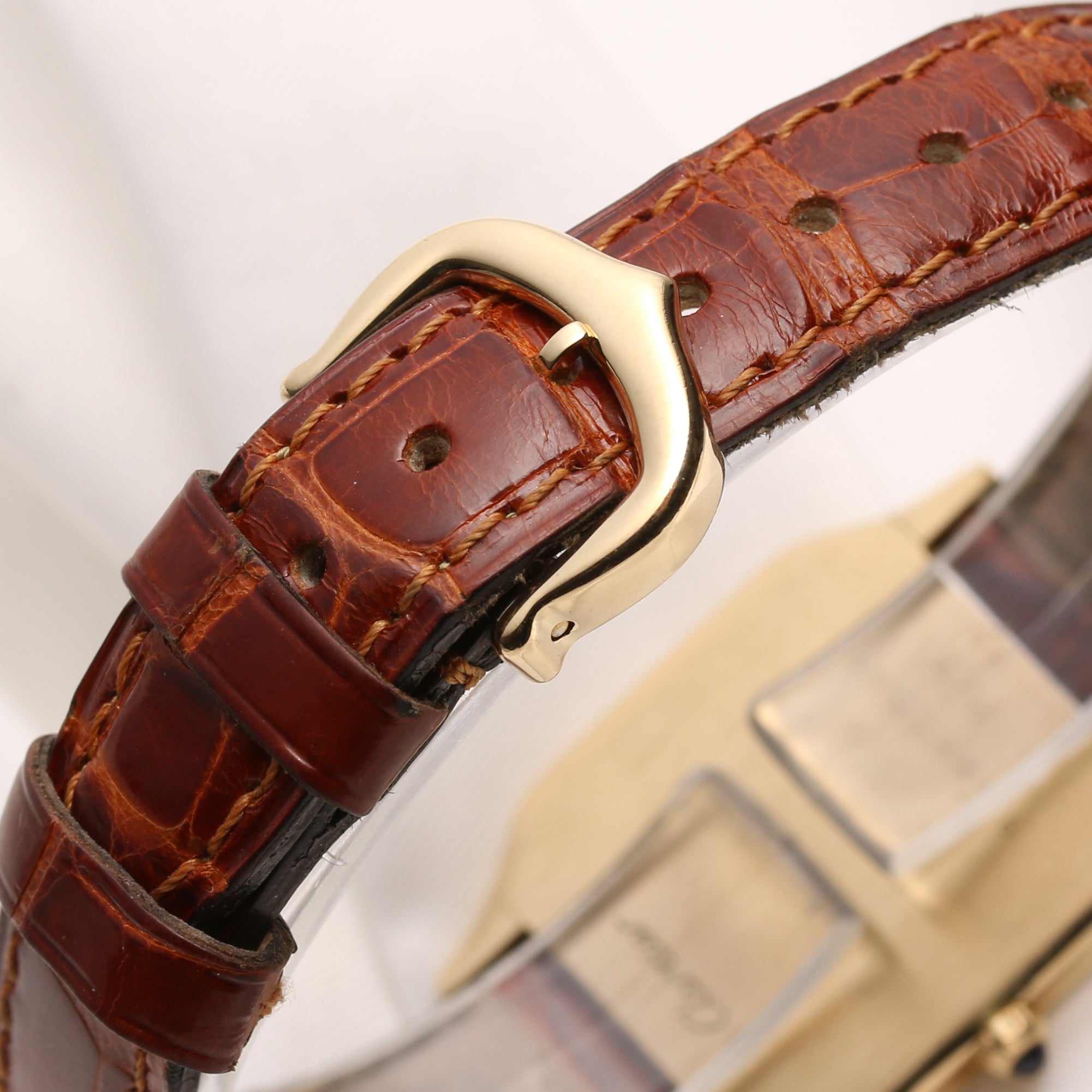 Cartier Lady Santos 18K Yellow Gold Second Hand Watch Collectors 6