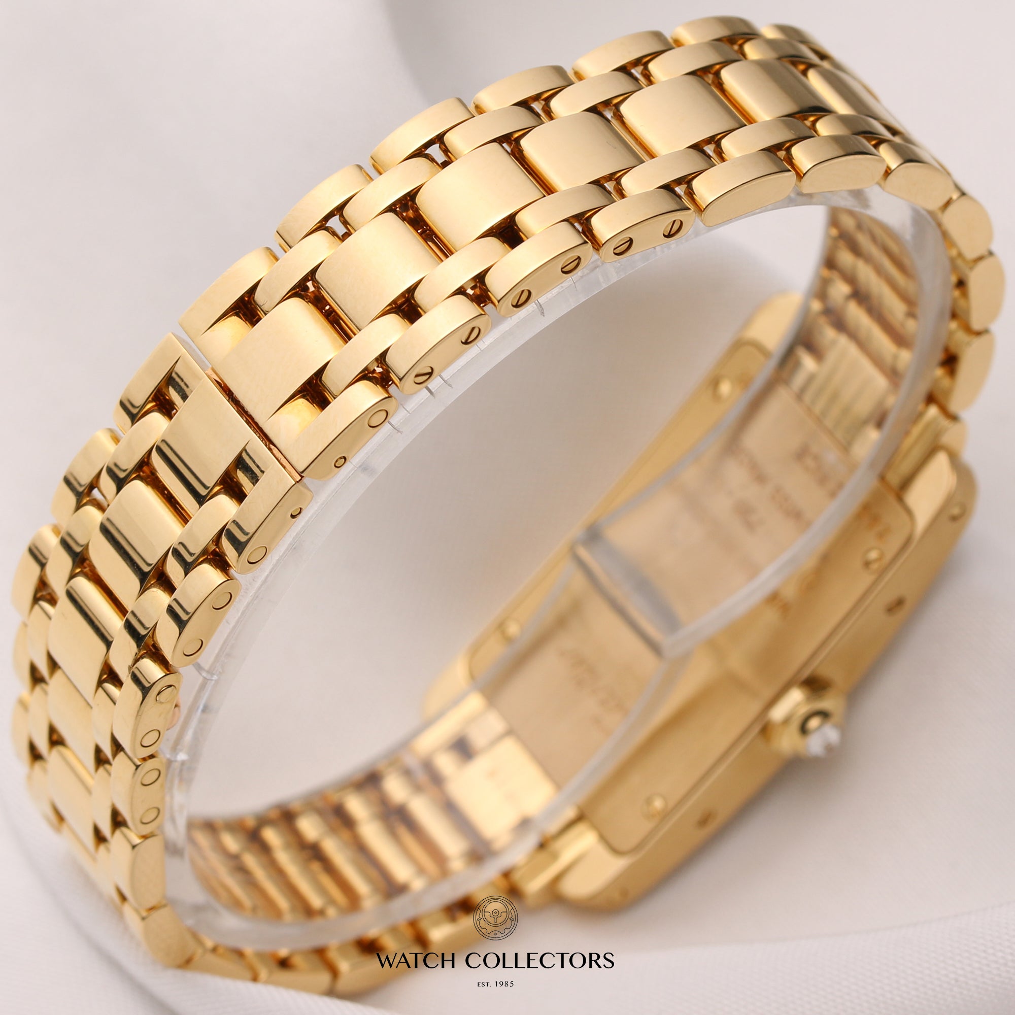 Cartier-Lady-Tank-Americaine-Diamond-Bezel-18K-Yellow-Gold-Second-Hand-Watch-Collectors-6
