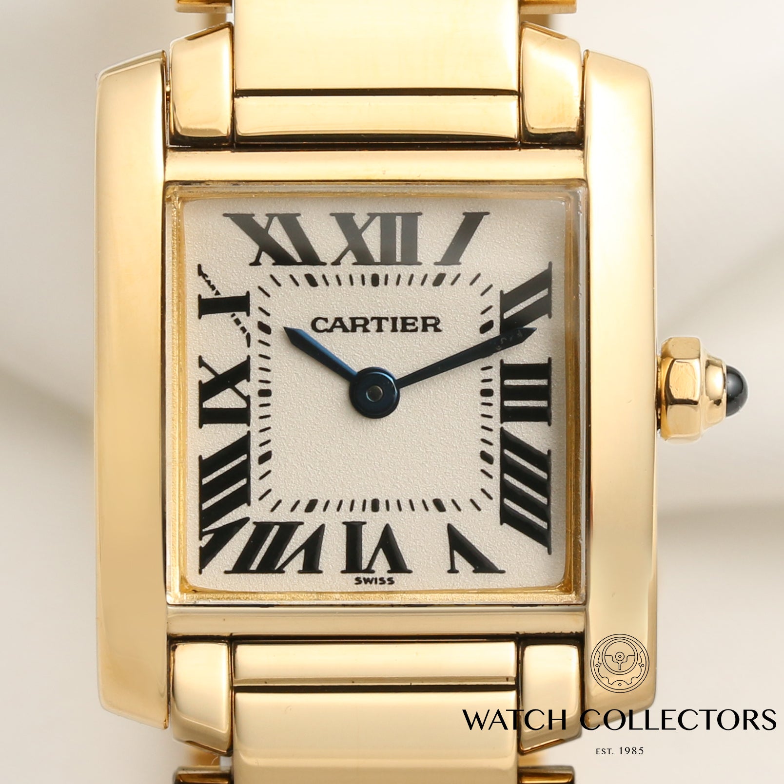 Cartier Lady Tank Francaise 18K Yellow Gold Second Hand Watch Collectors 2