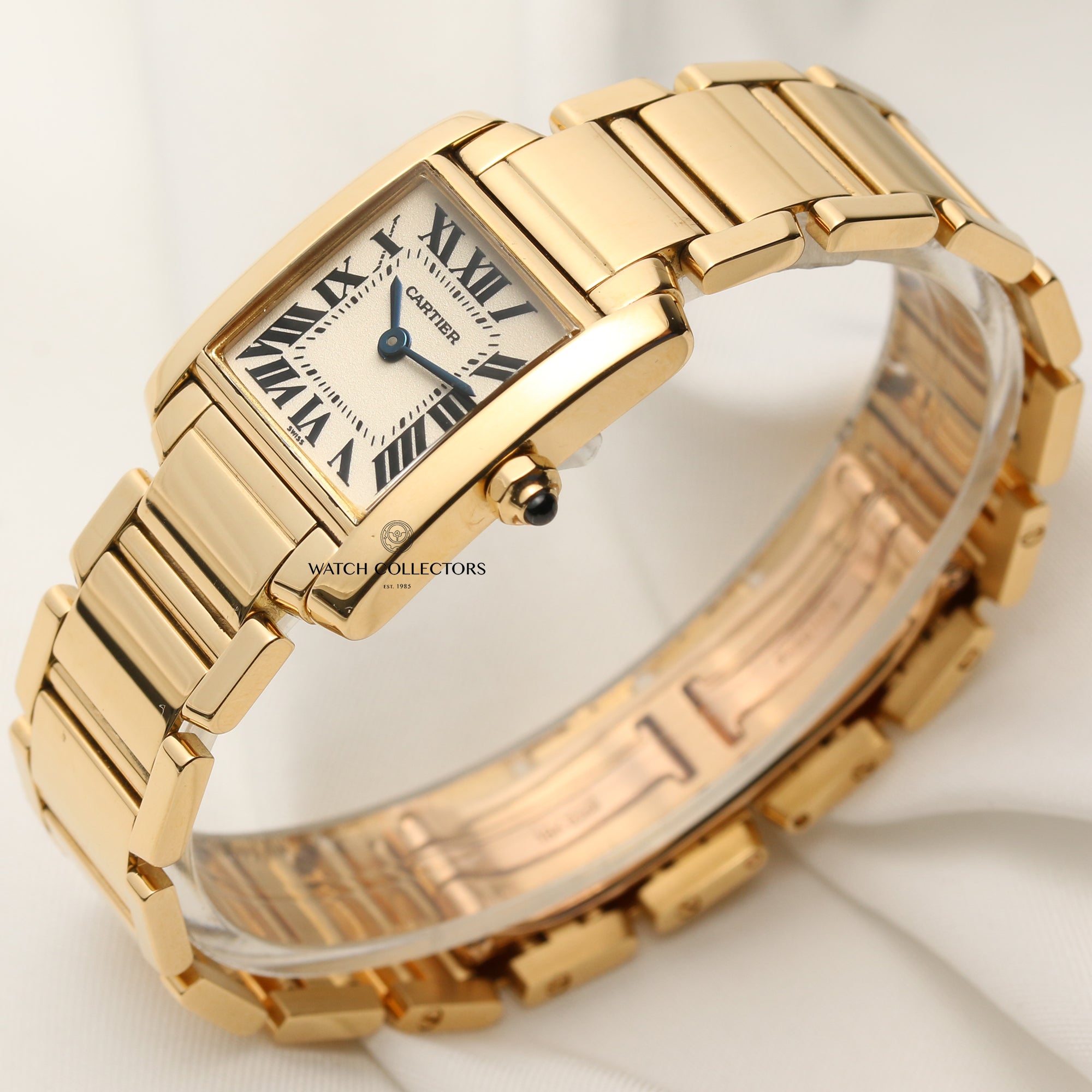 Cartier Lady Tank Francaise 18K Yellow Gold Second Hand Watch Collectors 3