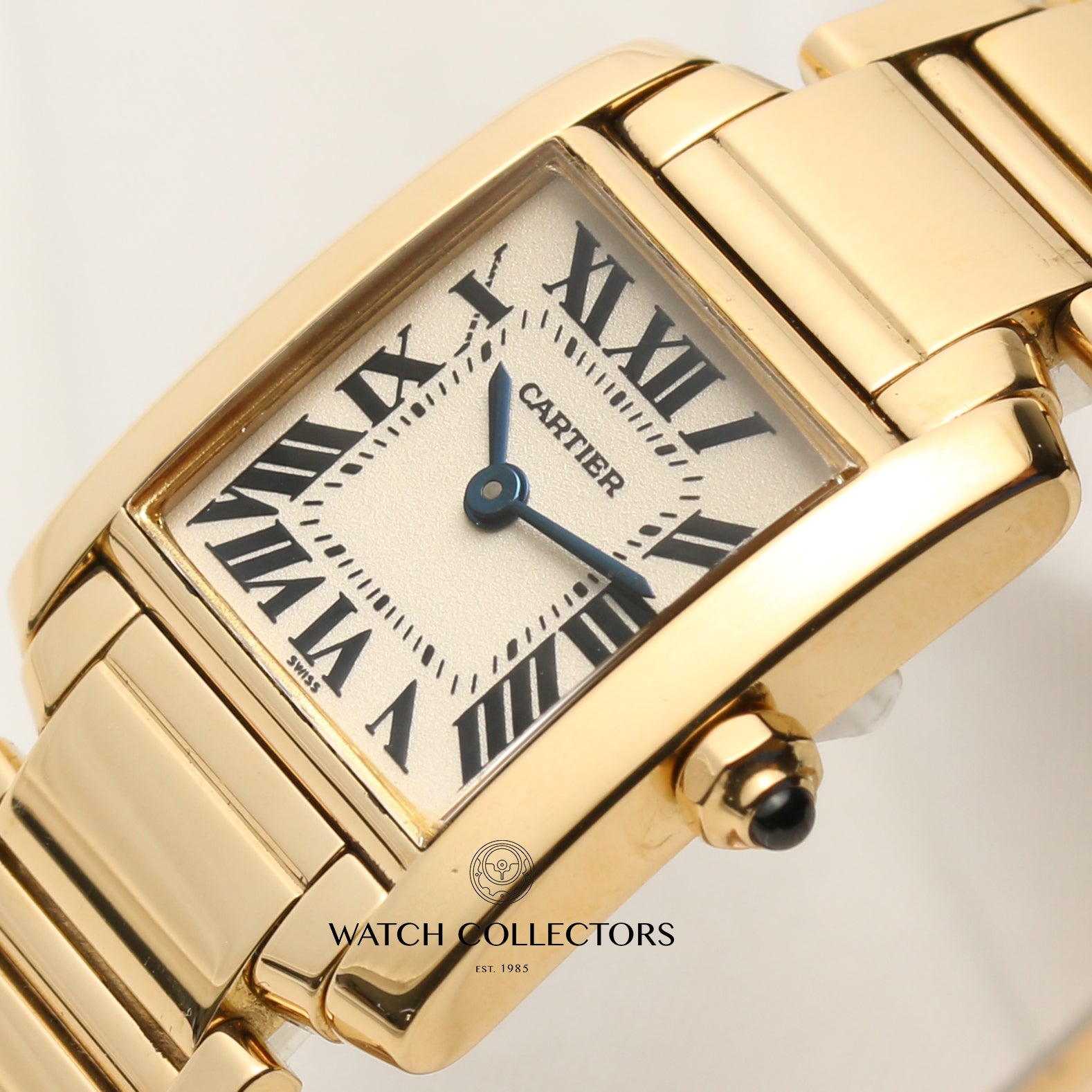 Cartier Lady Tank Francaise 18K Yellow Gold Second Hand Watch Collectors 4