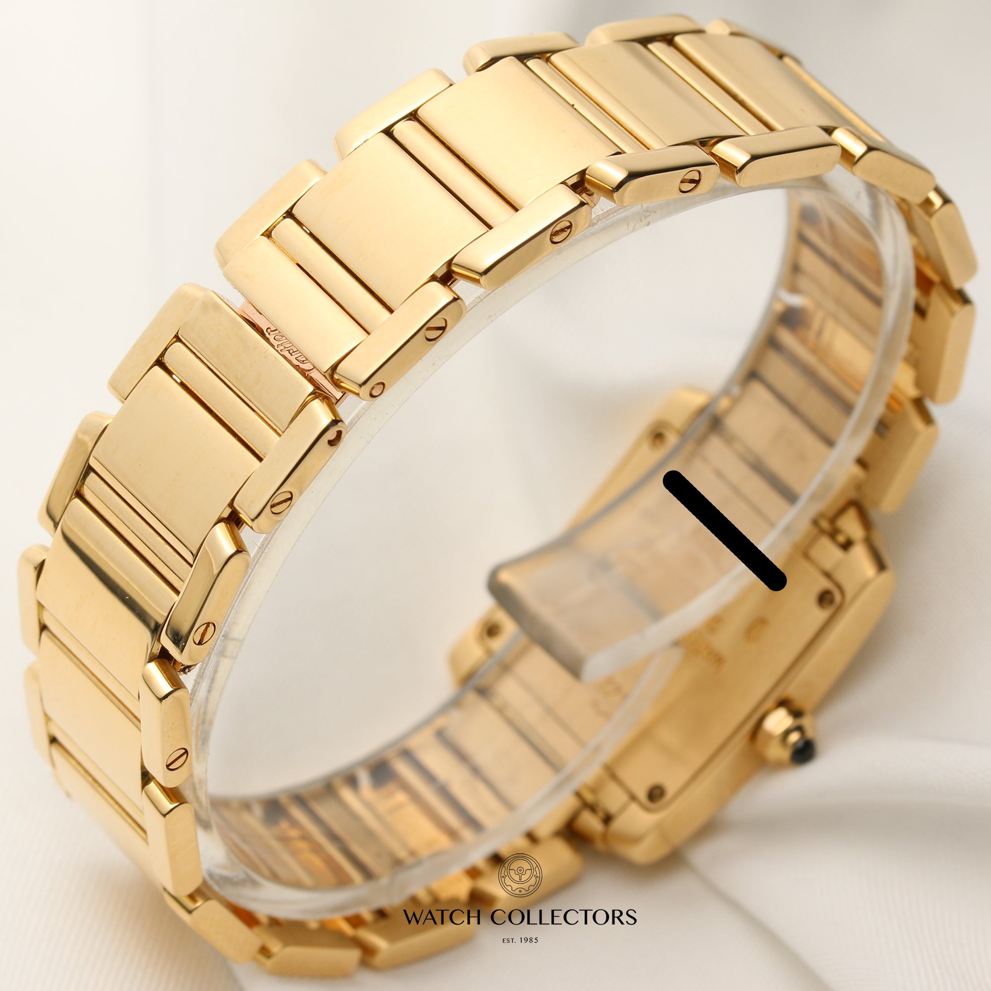 Cartier Lady Tank Francaise 18K Yellow Gold Second Hand Watch Collectors 5