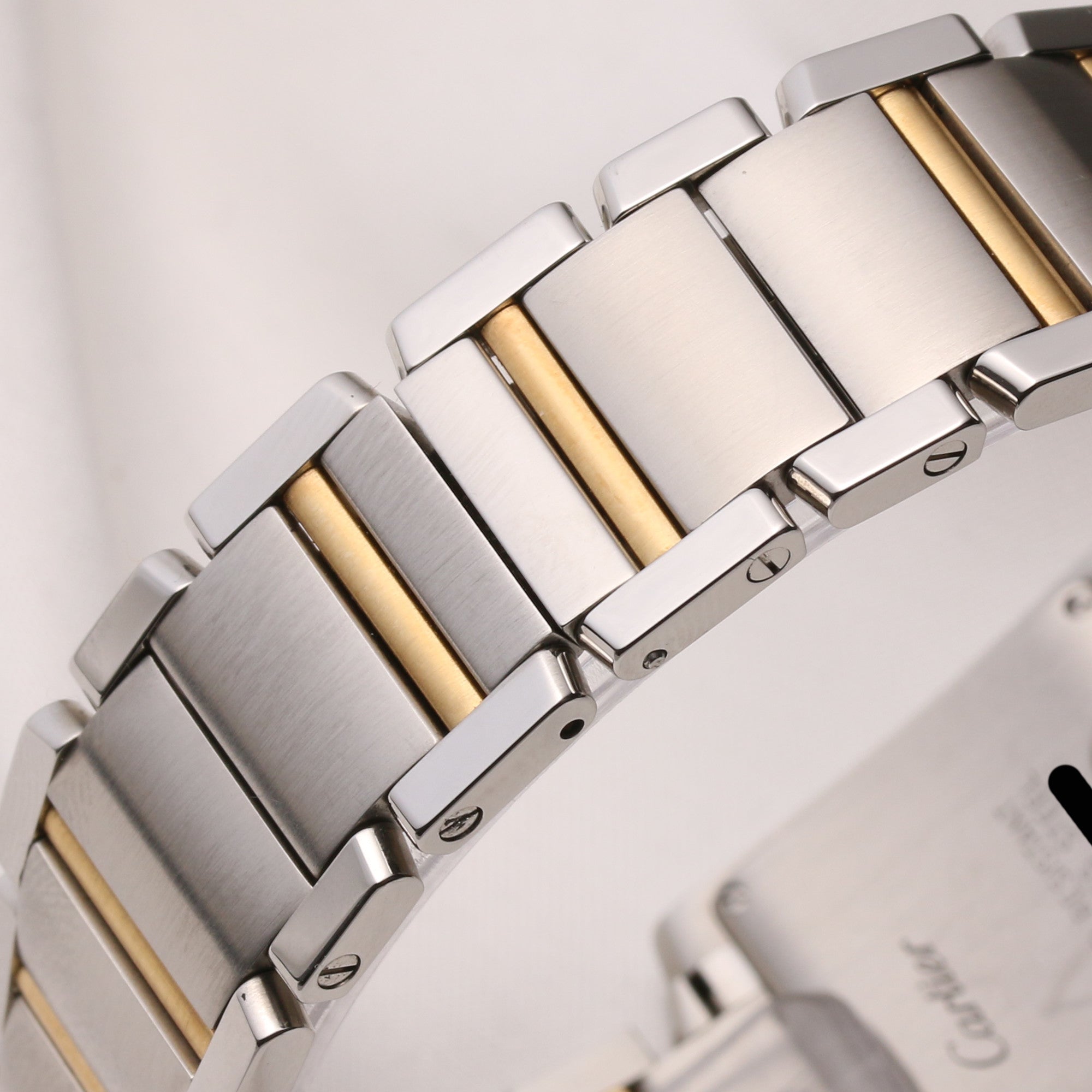 Cartier Midsize Tank Francaise 2465 Steel & Gold 551 Second Hand Watch Collectors 6