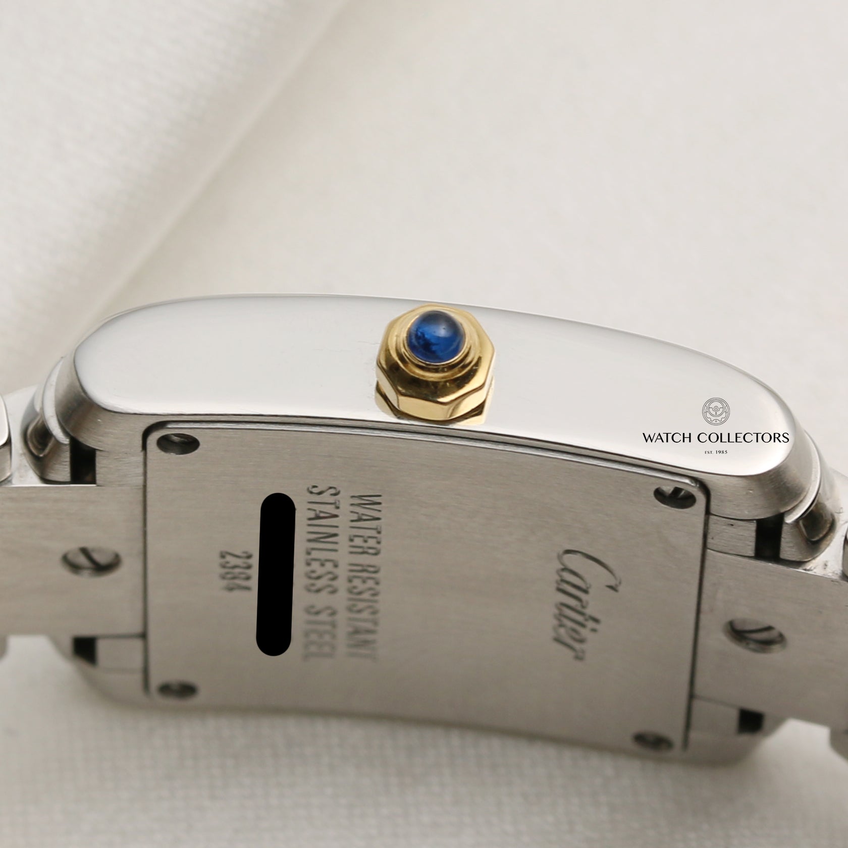 Cartier Midsize Tank Francaisse 2384 Steel & Gold Second Hand Watch Collectors 5