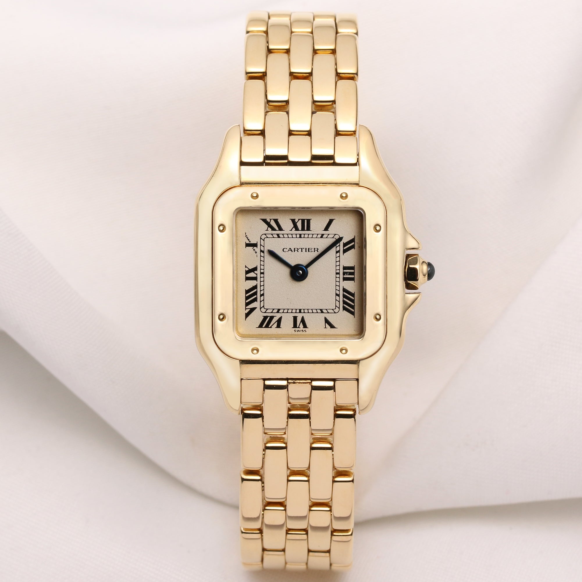 Cartier Panthere 18K Yellow Gold Second Hand Watch Collectors 1