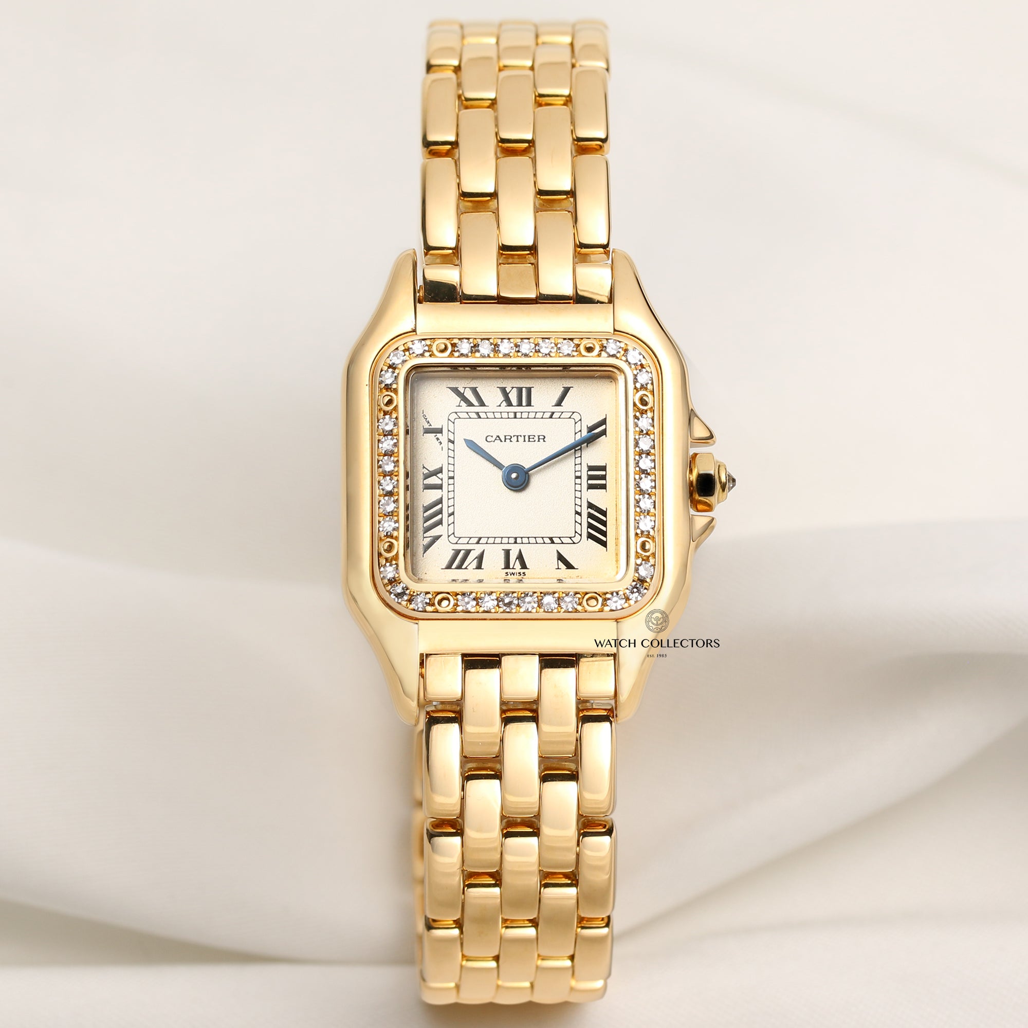 Cartier Panthere 18K Yellow Gold Second Hand Watch Collectors 1