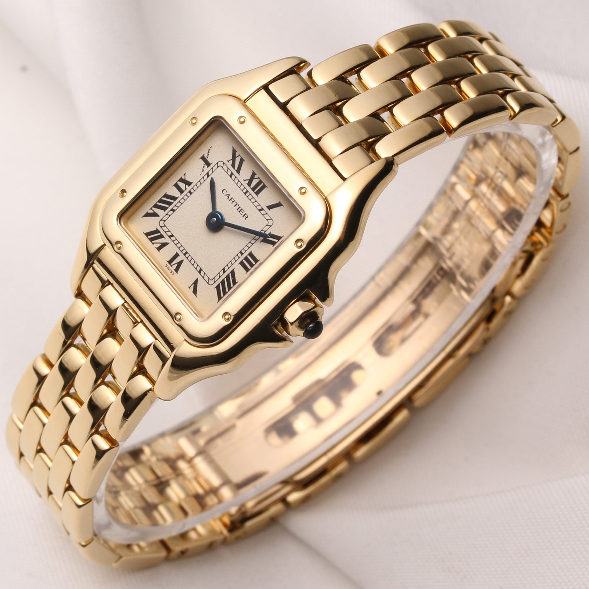 Cartier Panthere 18K Yellow Gold Second Hand Watch Collectors 3
