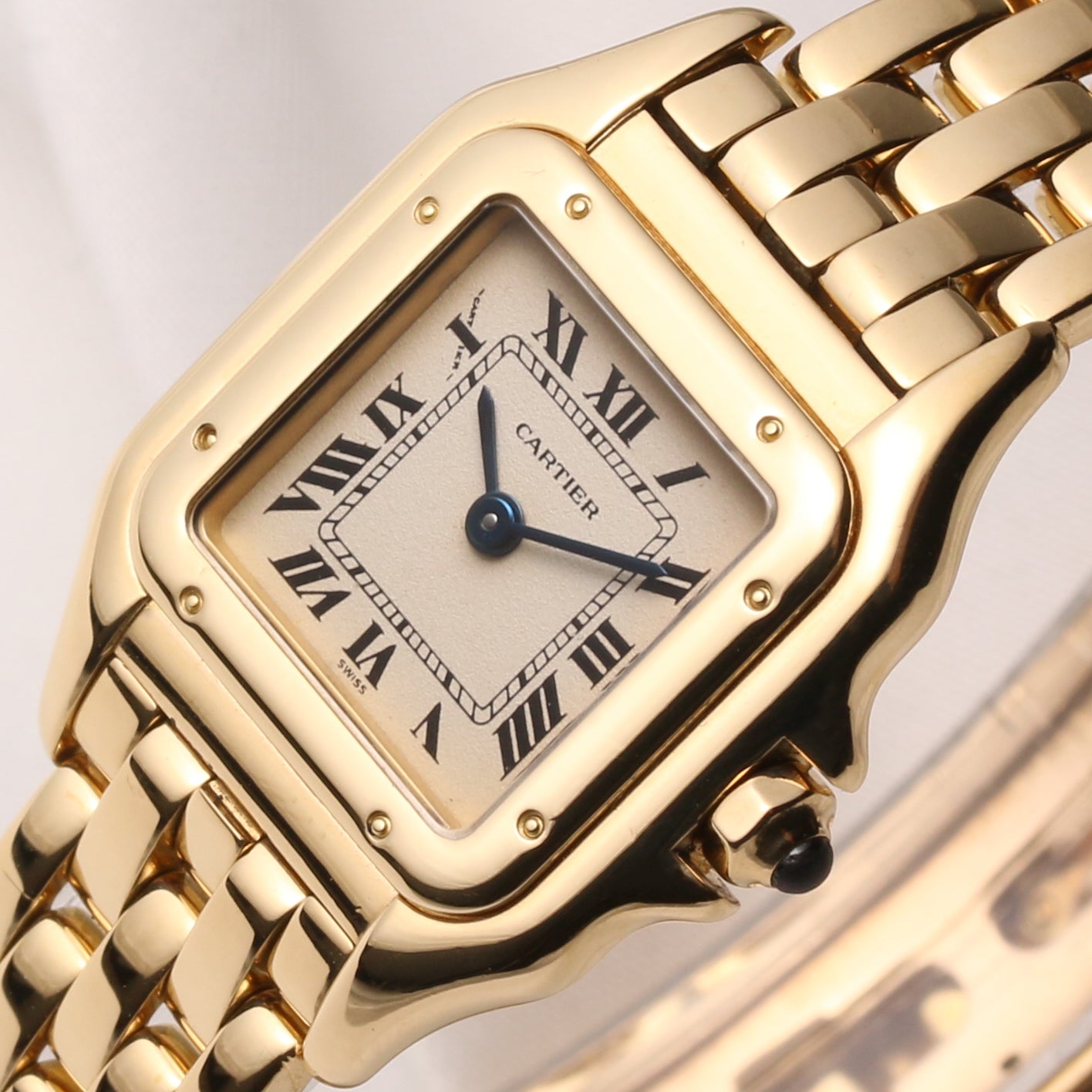 Cartier Panthere 18K Yellow Gold Second Hand Watch Collectors 4