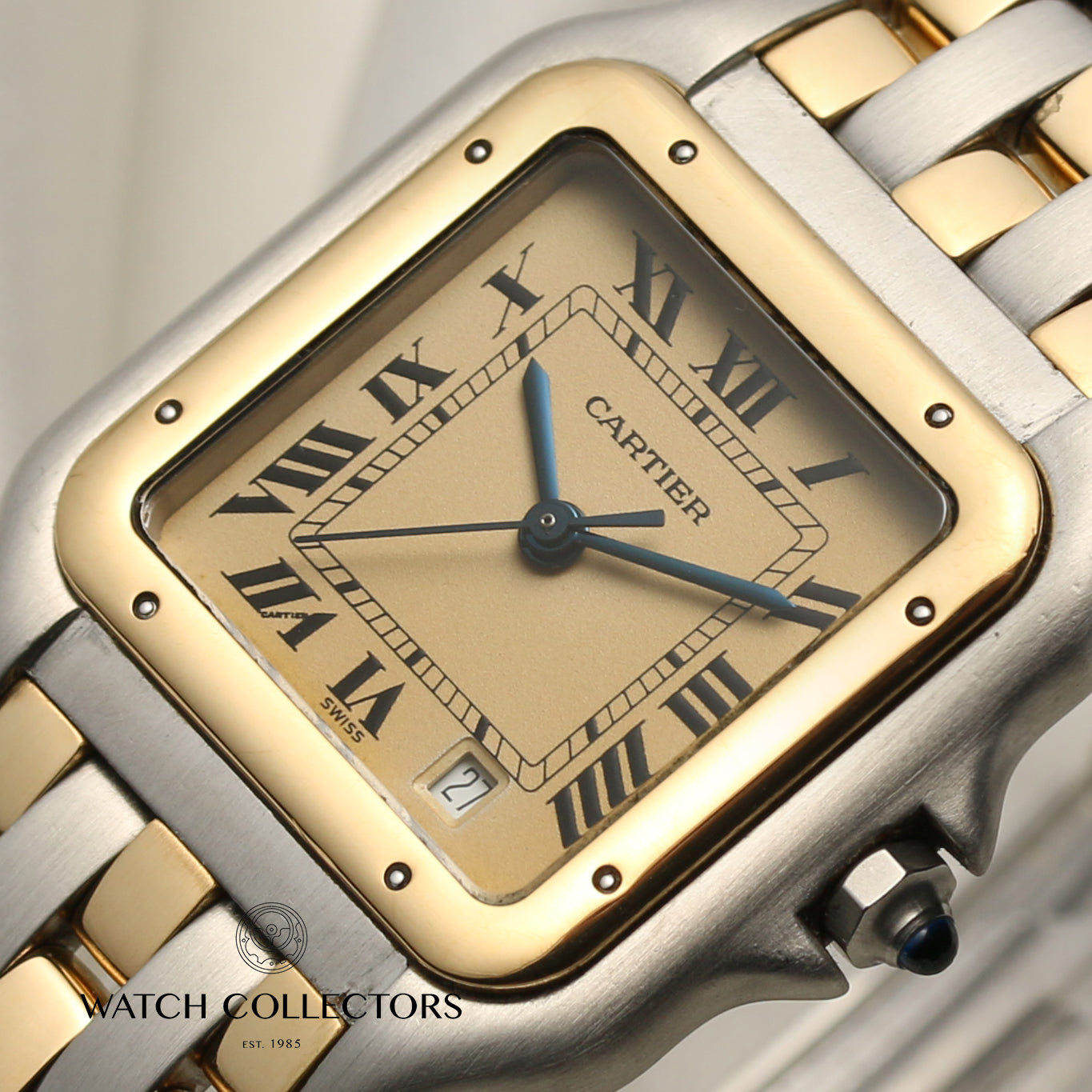 Cartier Panthere Steel & Gold Second Hand Watch Collectors 4