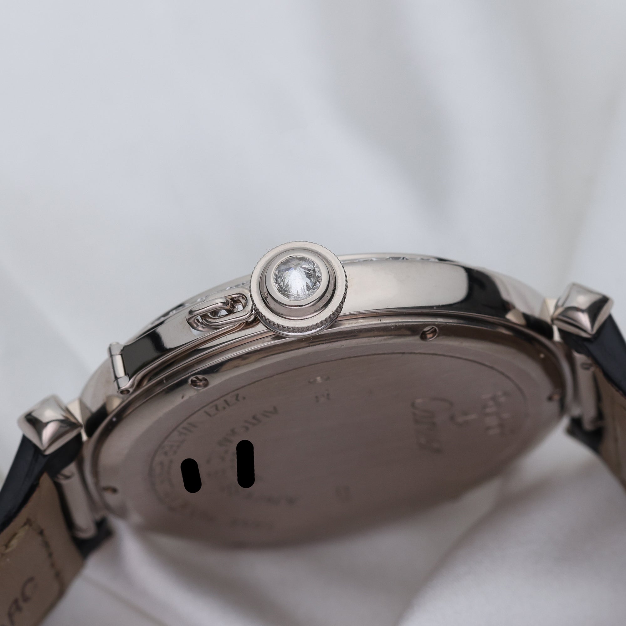 Cartier Pasha 18K White Gold Diamond Bezel Second Hand Watch Collectors 5