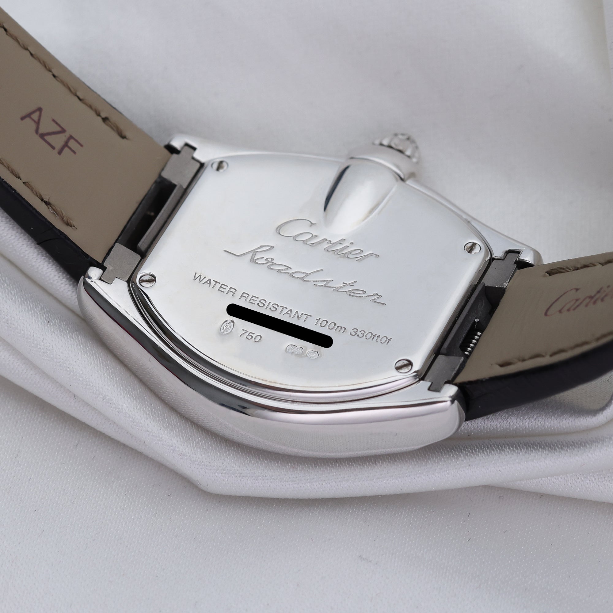 Cartier Roadster 18K White Gold DIamond Crown Second Hand watch Collectors 6