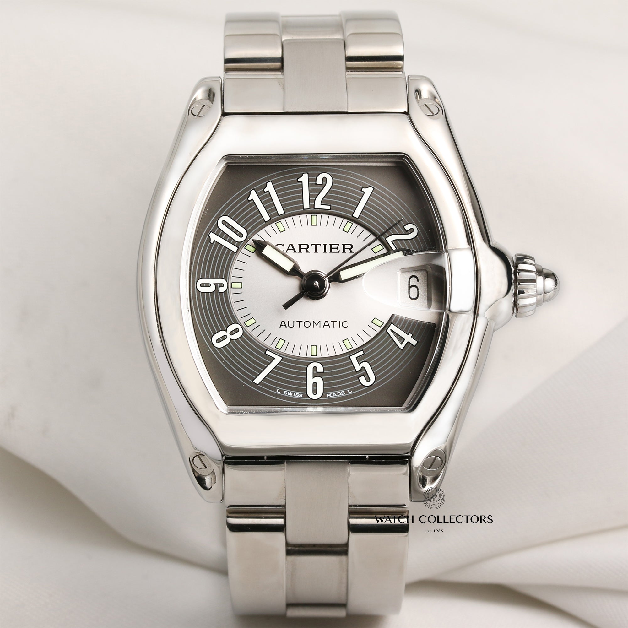 Cartier-Roadster-2510-Stainless-Steel-Second-Hand-Watch-Collectors-1