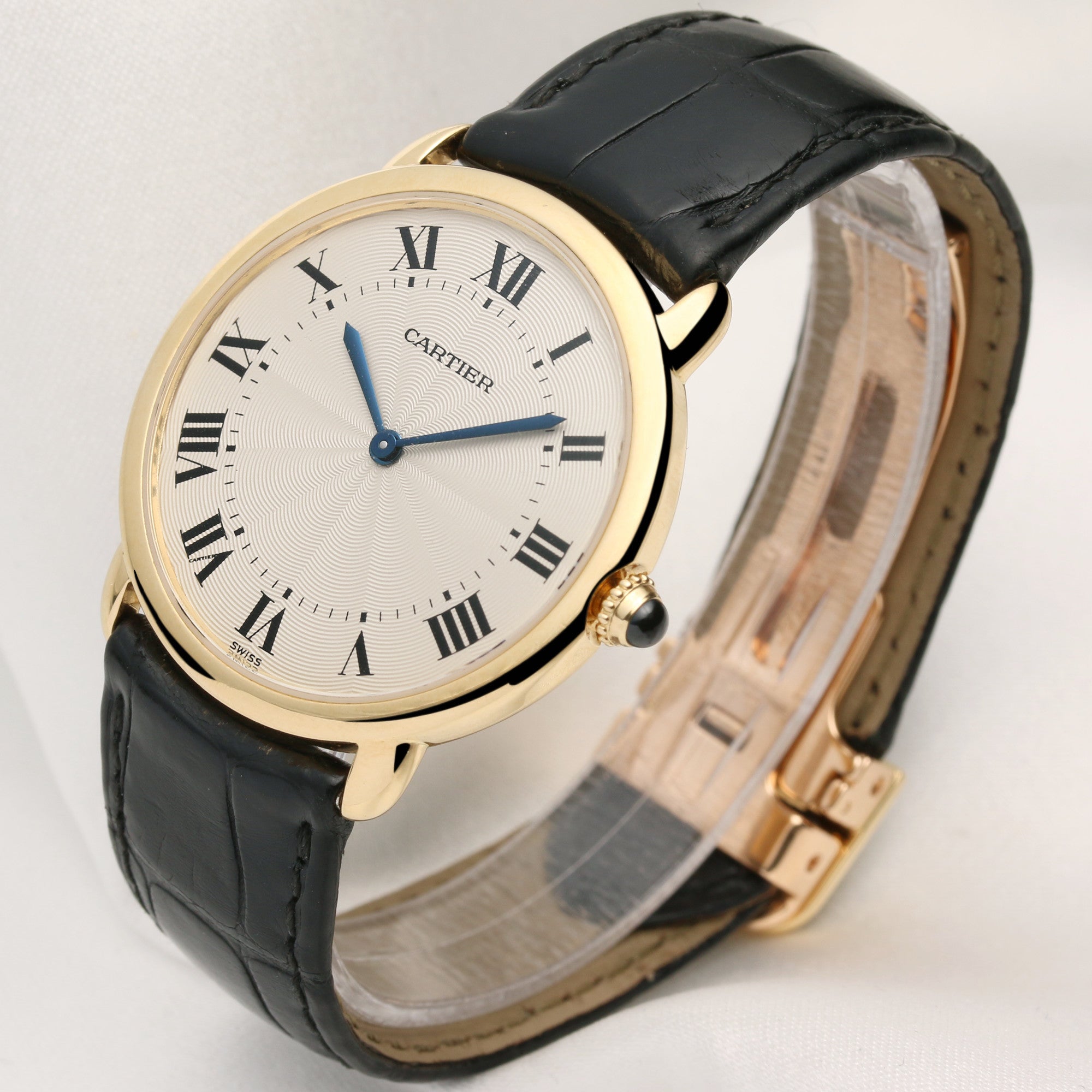 Cartier Ronde Louis 0900 1 18K Yellow Gold Second Hand Watch Collectors 3