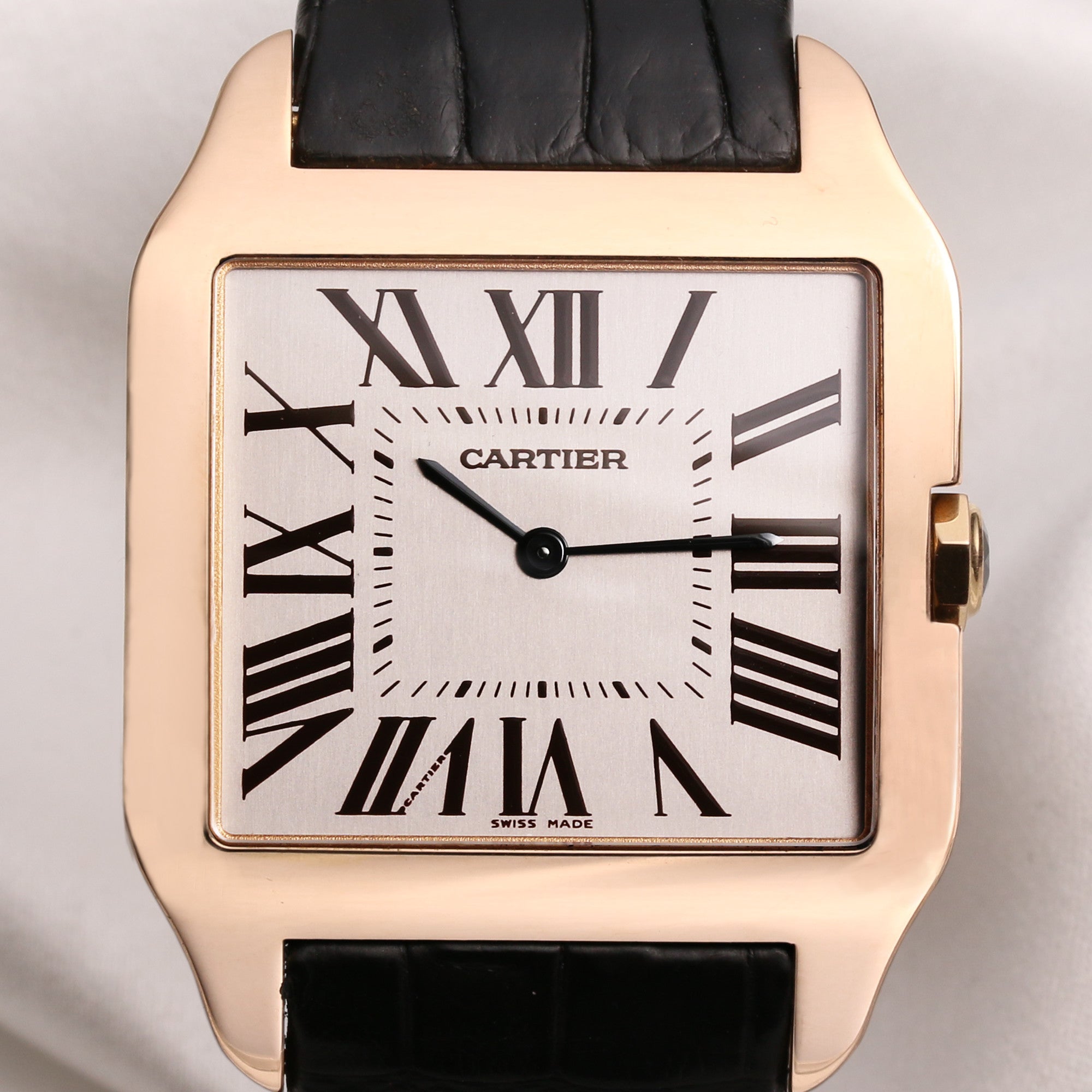 Cartier Santos Dumont 18K Rose Gold Second Hand Watch Collectors 2