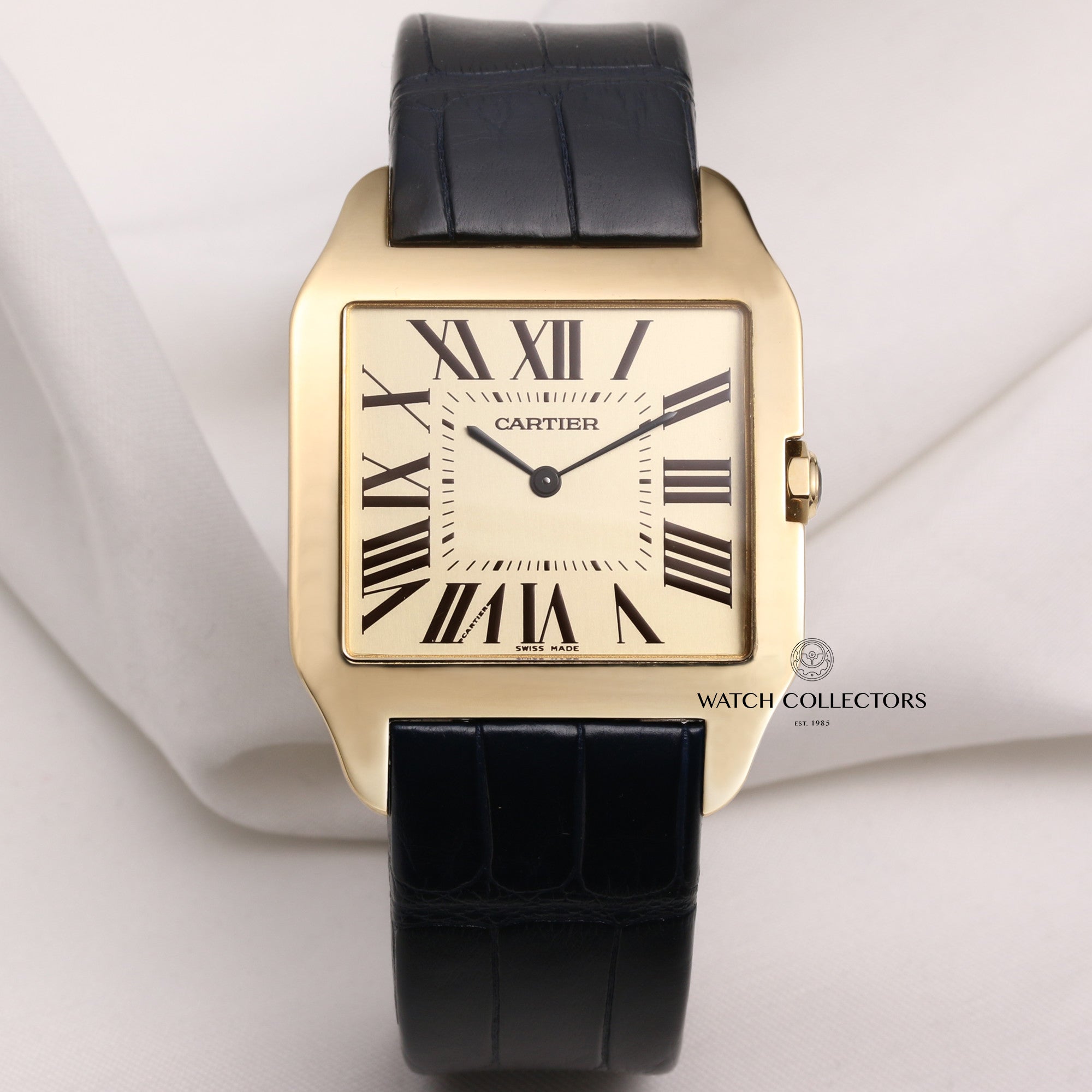 Cartier-Santos-Dumont-18K-Yellow-Gold-Second-Hand-Watch-Collectors-1