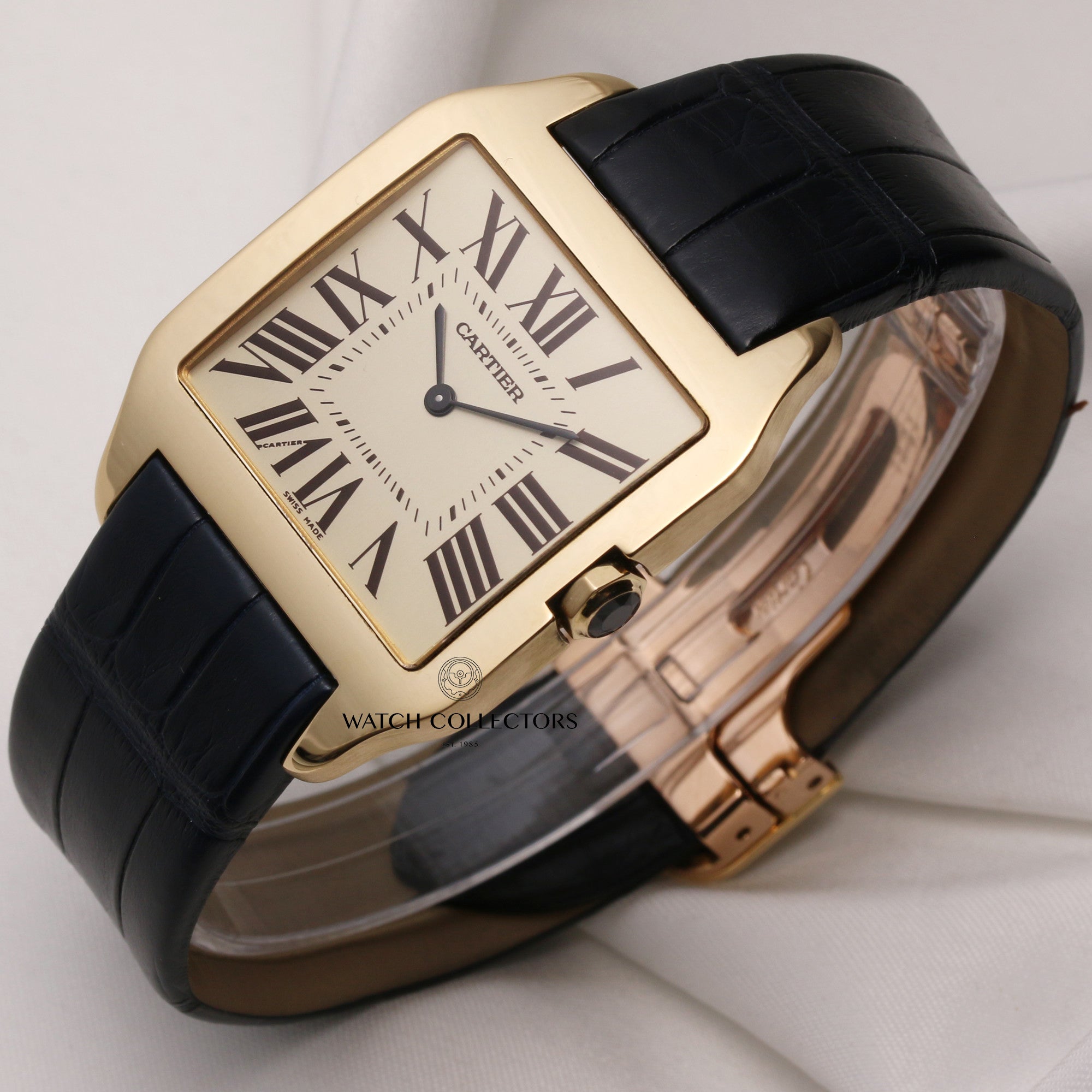 Cartier-Santos-Dumont-18K-Yellow-Gold-Second-Hand-Watch-Collectors-3