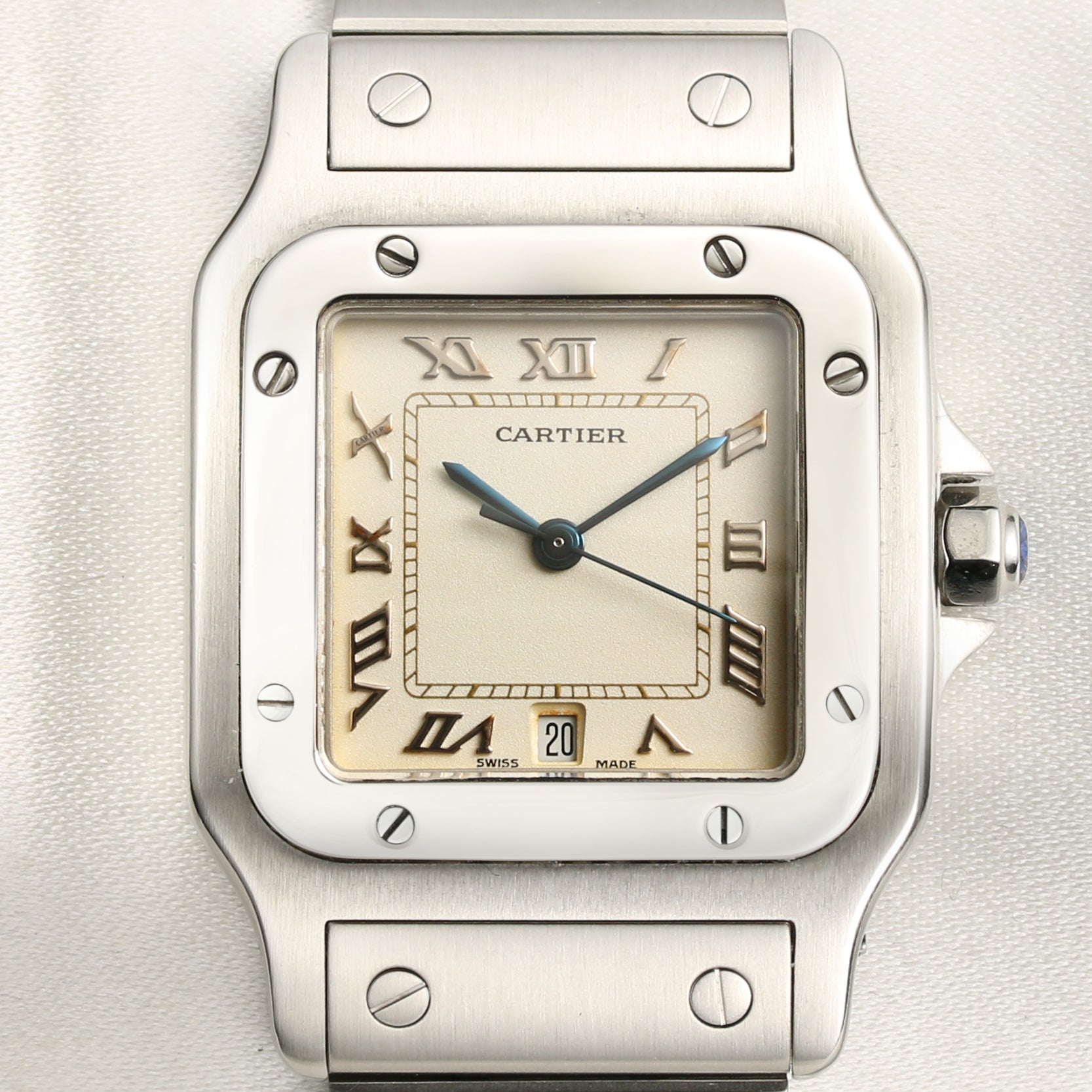 Cartier Santos Stainless Steel Second Hand Watch Collectors 2