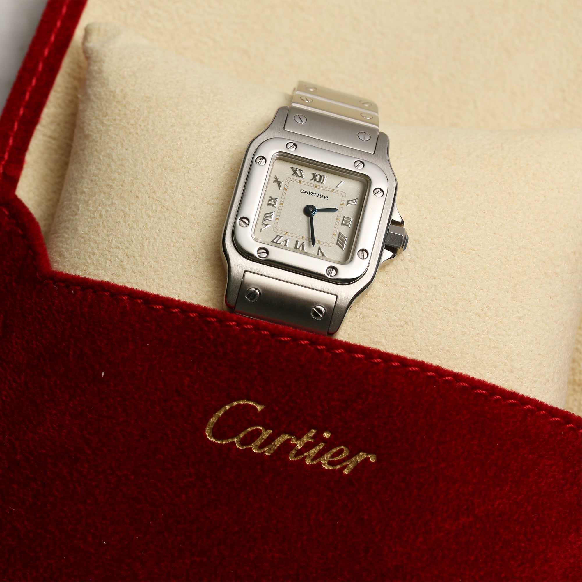 Cartier Santos Stainless Steel Second Hand Watch Collectors 6