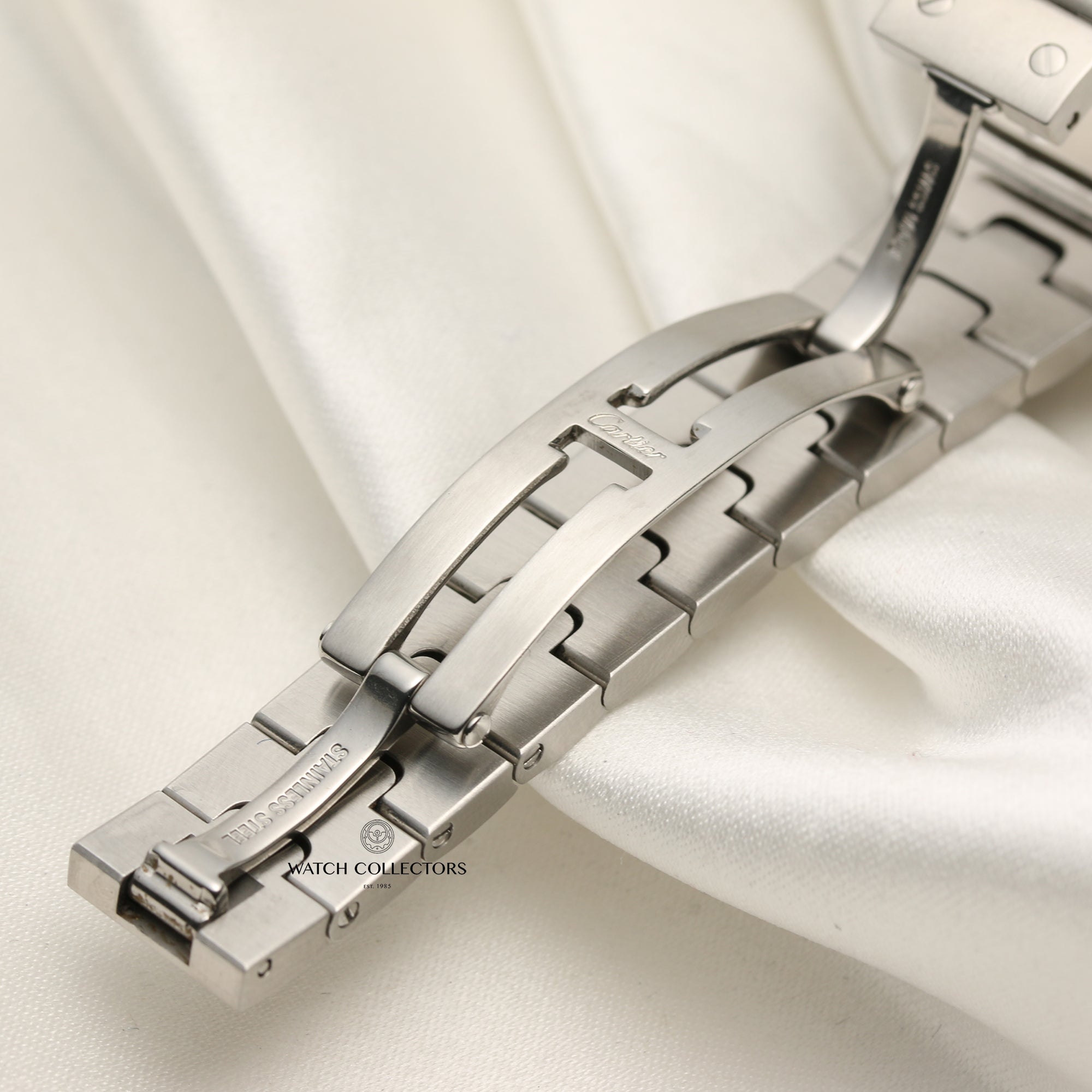 Cartier Santos Stainless Steel Second Hand Watch Collectors 6