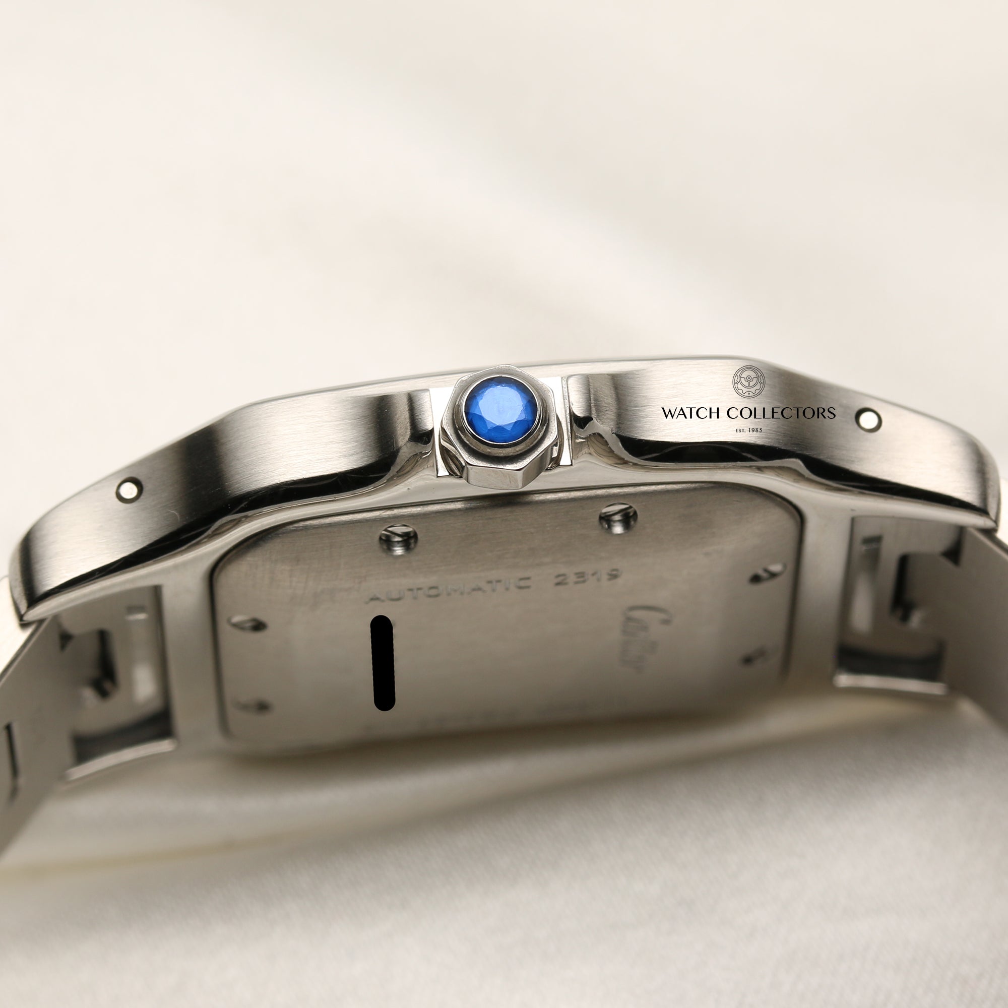 Cartier Santos Steel & Gold Champagne Dial Second Hand Watch Collectors 5