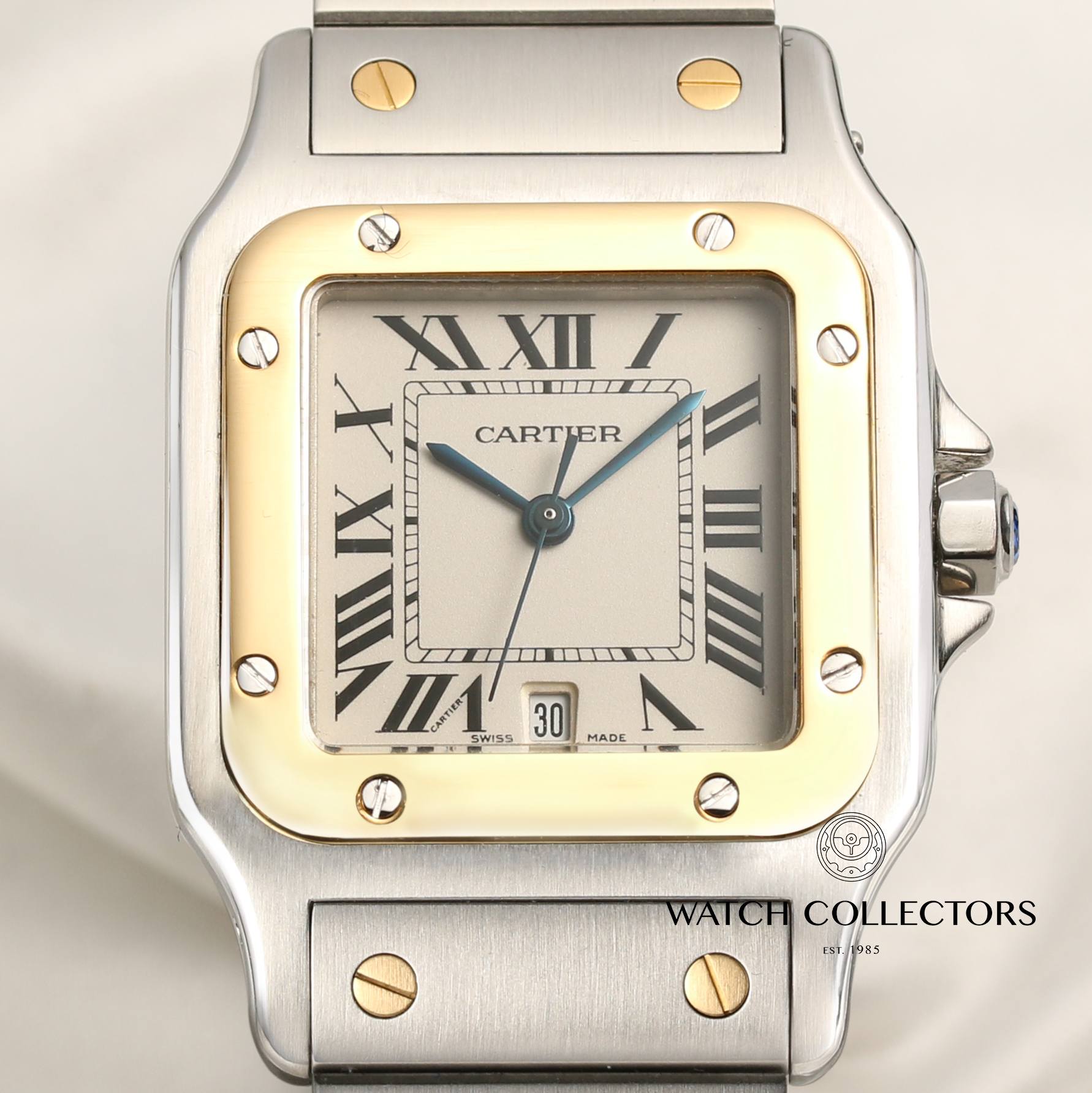 Cartier Santos Steel & Gold Second Hand Watch Collectors 2