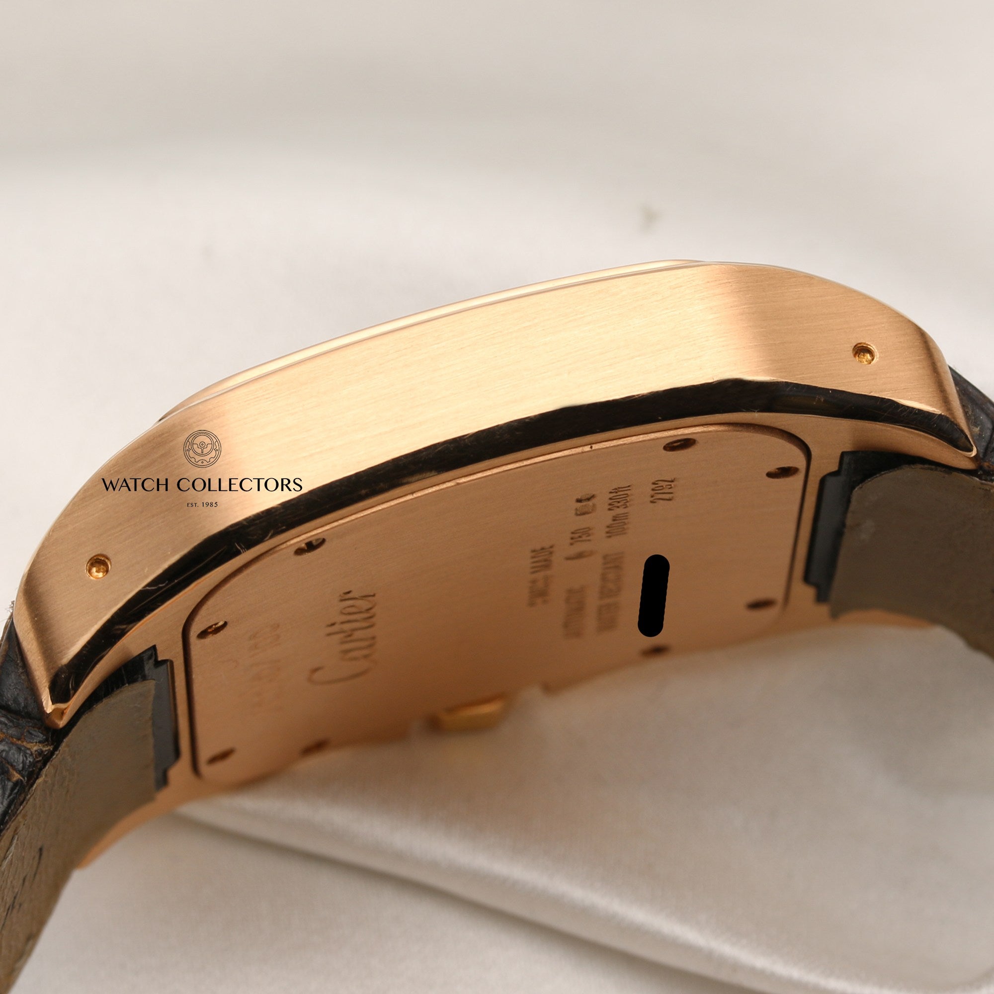 Cartier Santos XL 18K Rose Gold Second Hand Watch Collectors 6