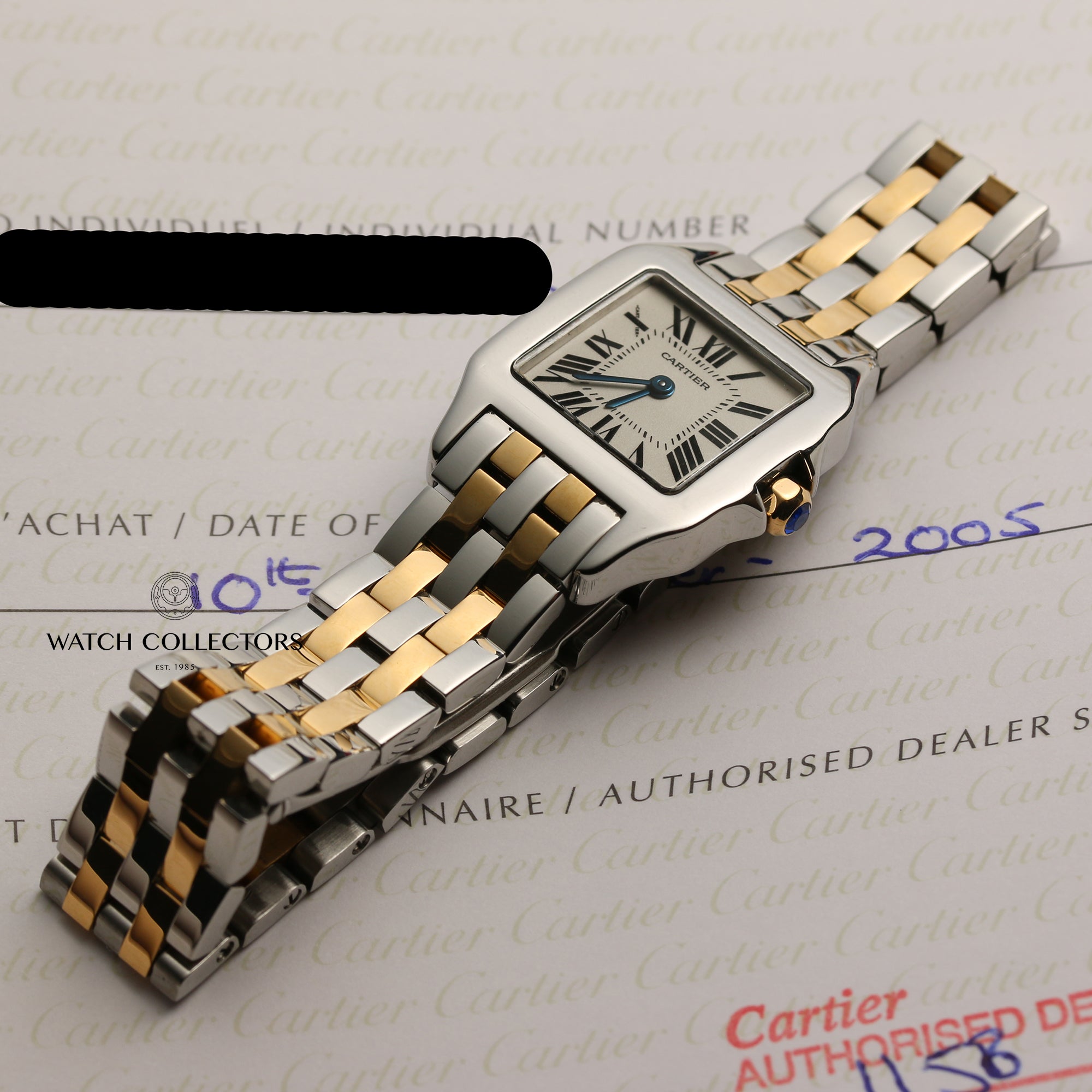 Cartier Steel & 18K Yellow Gold Second Hand Watch Collectors 8