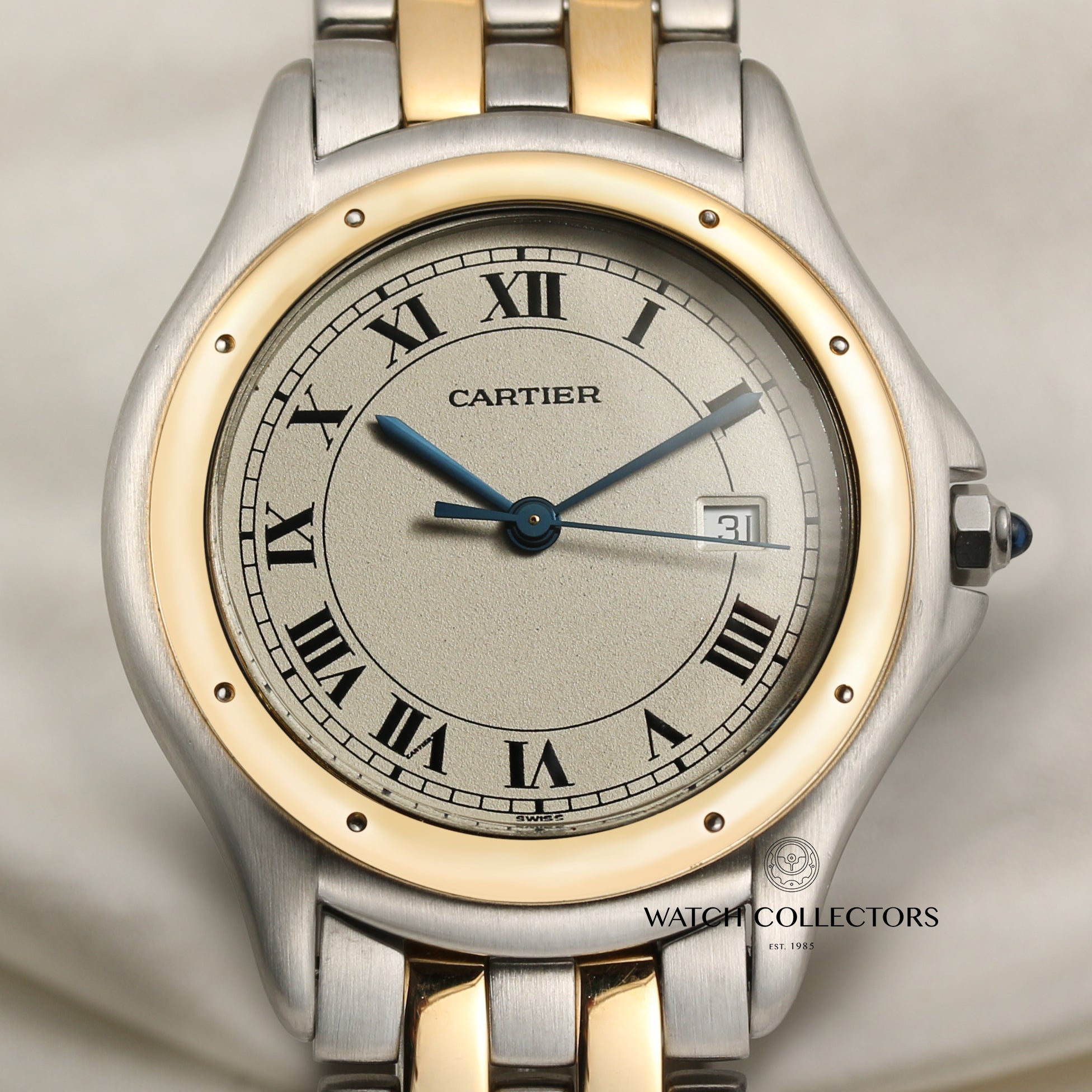 Cartier Steel & Gold Second Hand Watch Collectors 2
