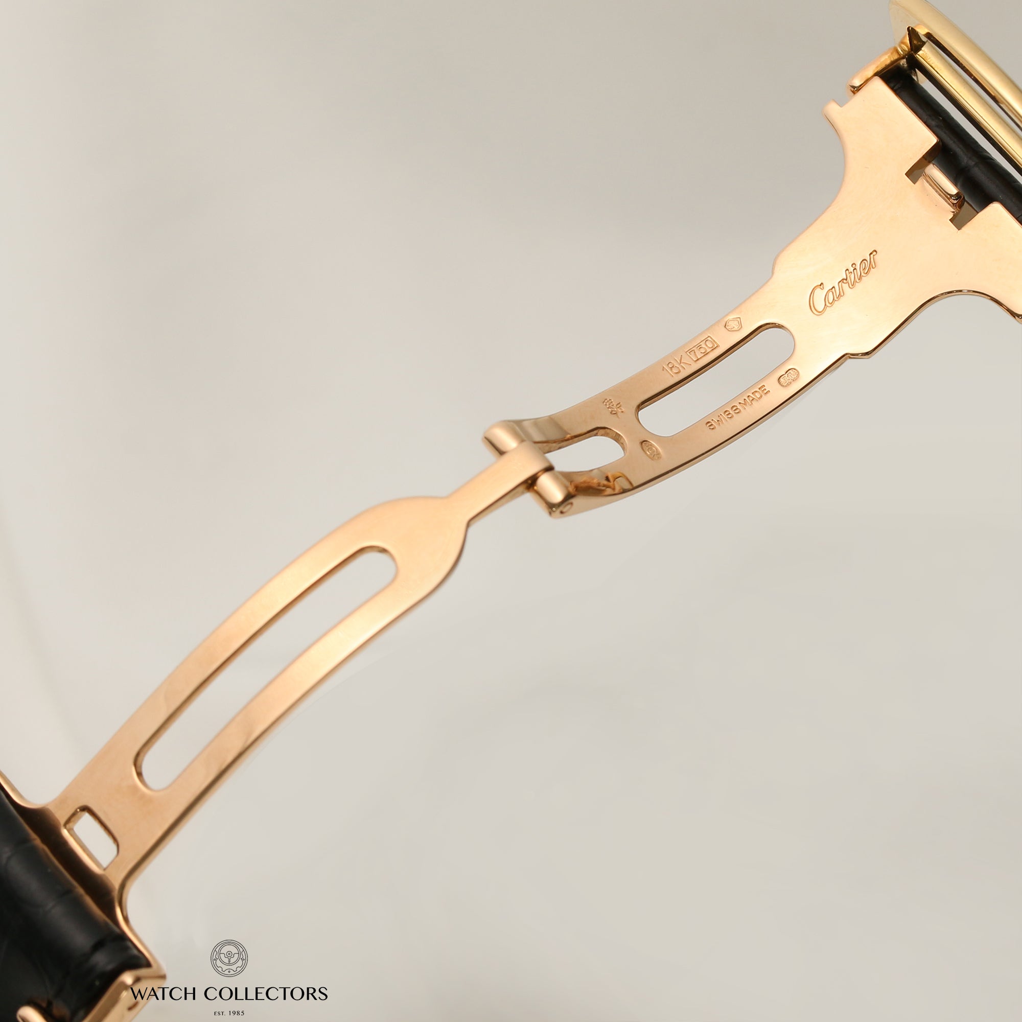 Cartier Tank Americaine 1740 18K Yellow Gold Second Hand Watch Collectors 9