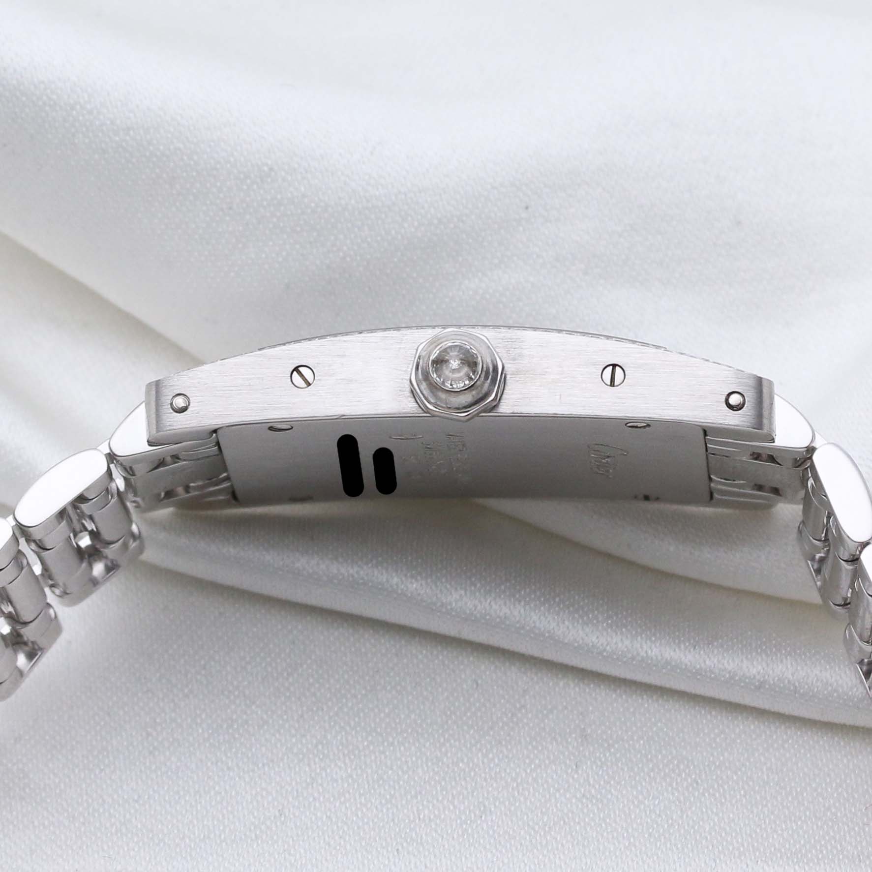 Cartier Tank Americaine 18K White Gold Second Hand Watch Collectors 5