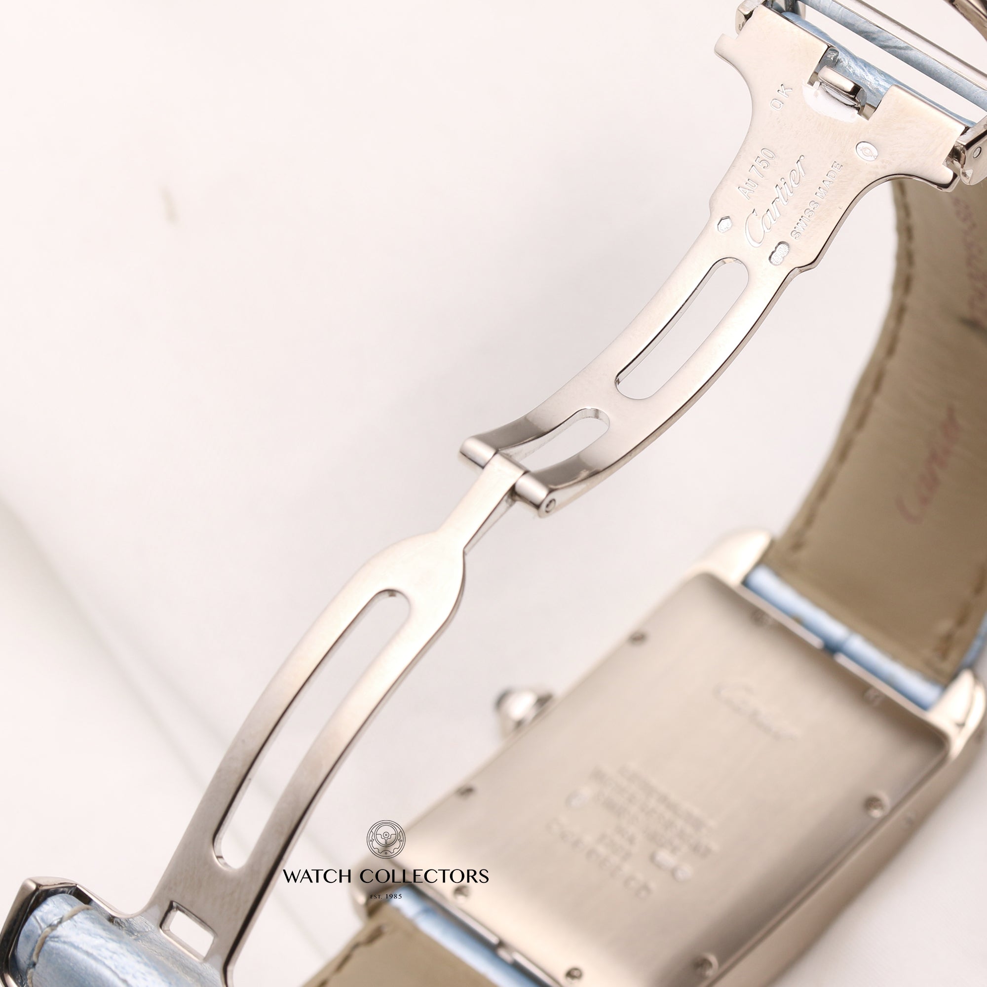 Cartier-Tank-Americaine-18K-White-Gold-Second-Hand-Watch-Collectors-6