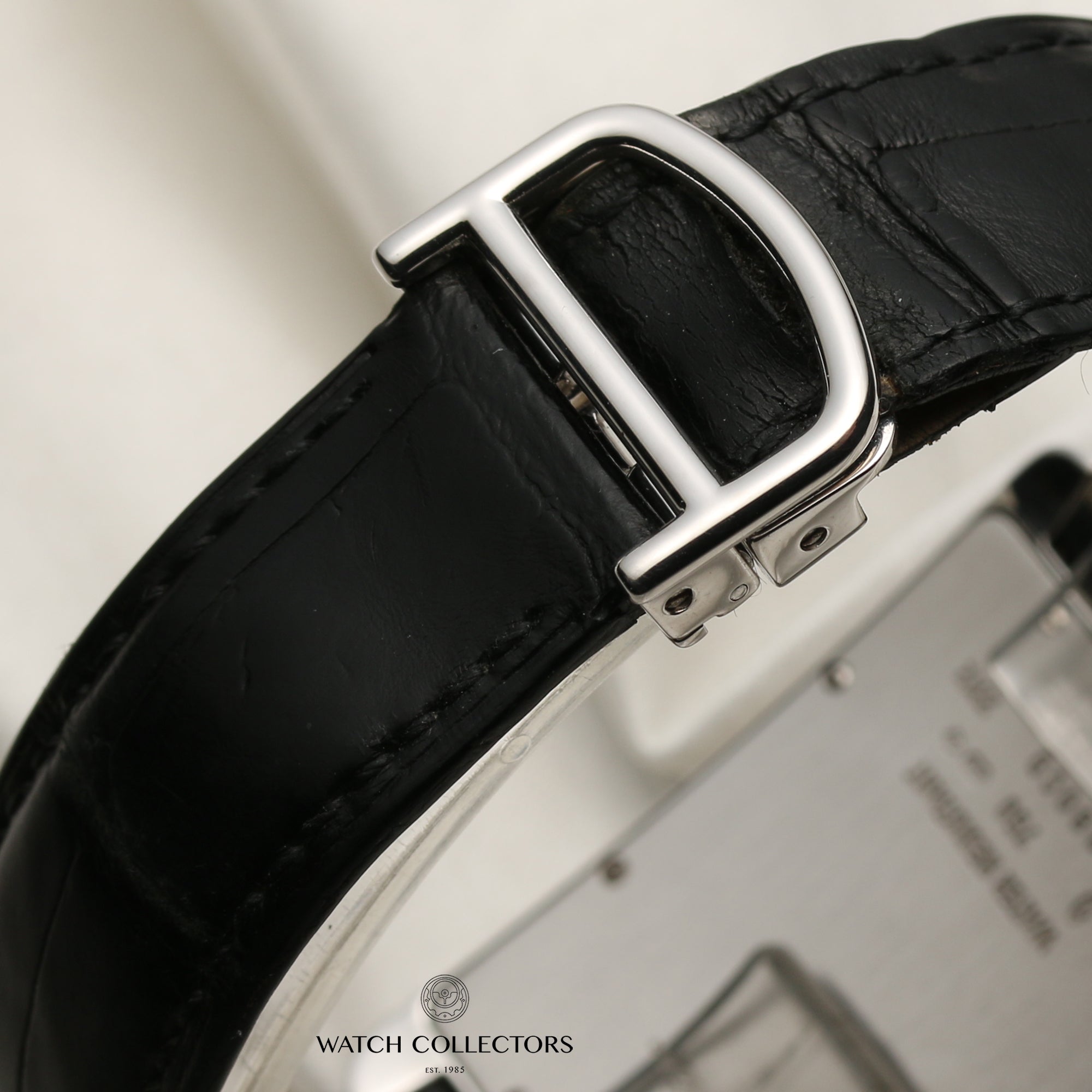 Cartier Tank Americaine 18K White Gold Second Hand Watch Collectors 8