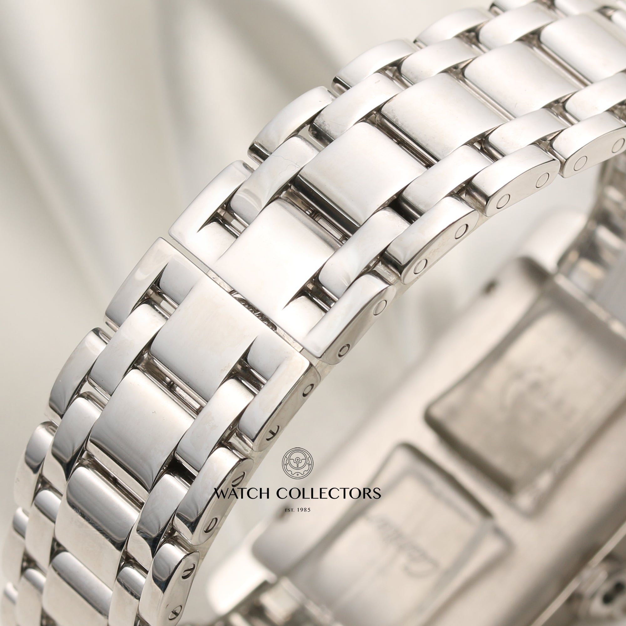 Cartier Tank Americaine Double Row Diamond Bezel 85MG Second Hand Watch Collectors 9