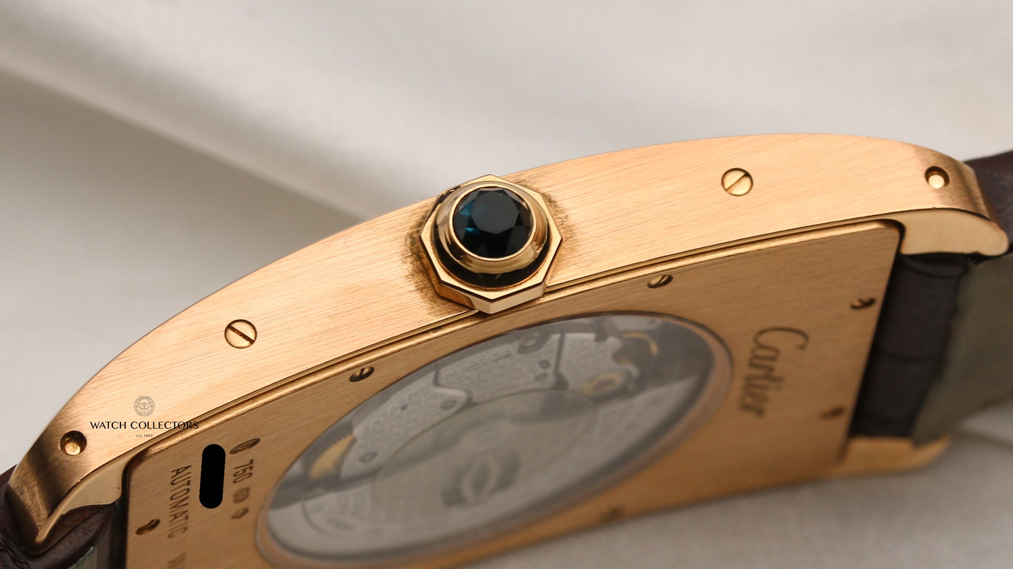 Cartier Tank Americaine XL 18K Rose Gold Second Hand Watch Collectors 6